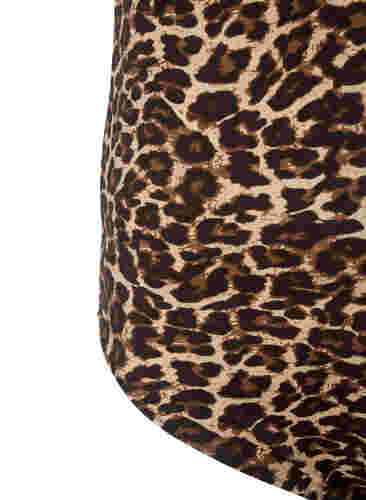 Baddräkt med korsade band och uttagbara inlägg, Leopard Print, Packshot image number 3