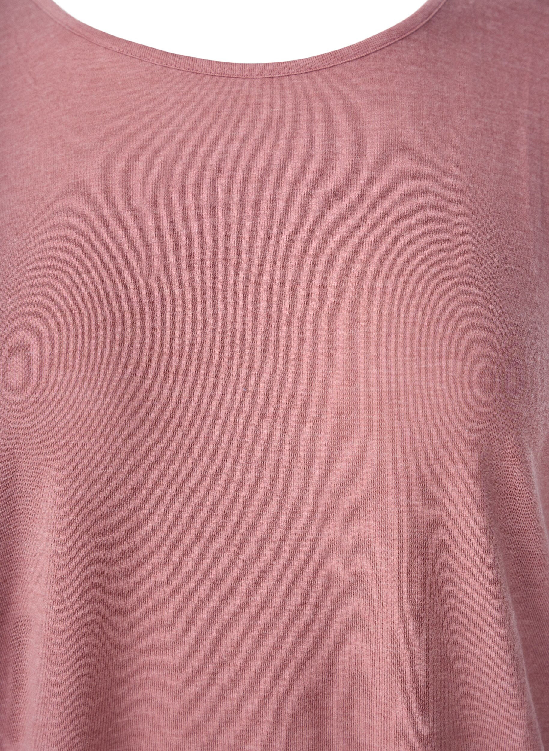 ZizziJerseyblus med 3/4-&auml;rm, Rosa, Packshot image number 2