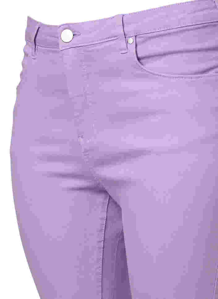 Högmidjade Amy jeans med super slim passform, Lavender, Packshot image number 2