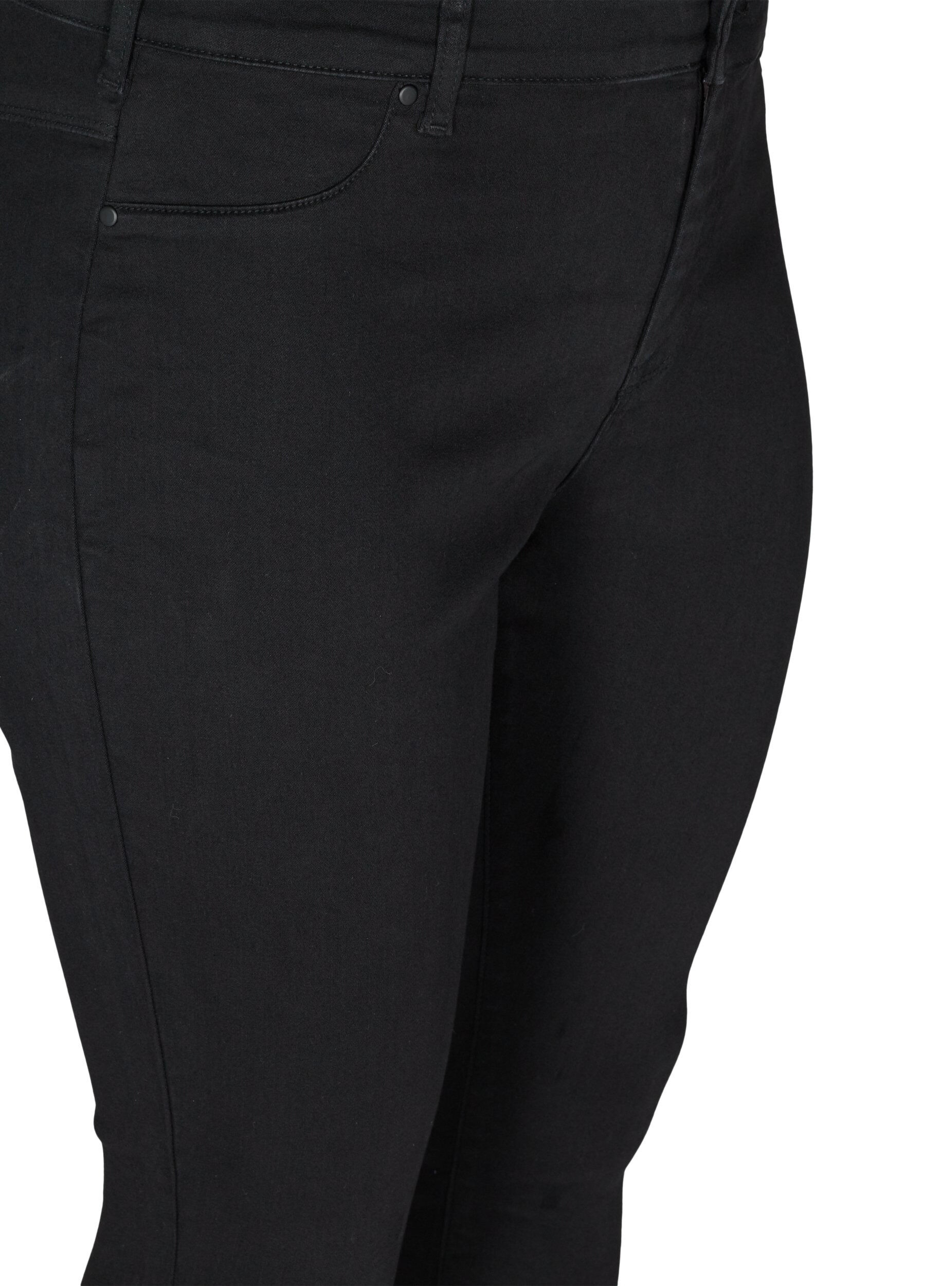 Zizzi Jeggings i bomullsmix, Black, Packshot image number 2
