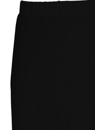 Plisserad kjol i midilängd, Black, Packshot image number 2
