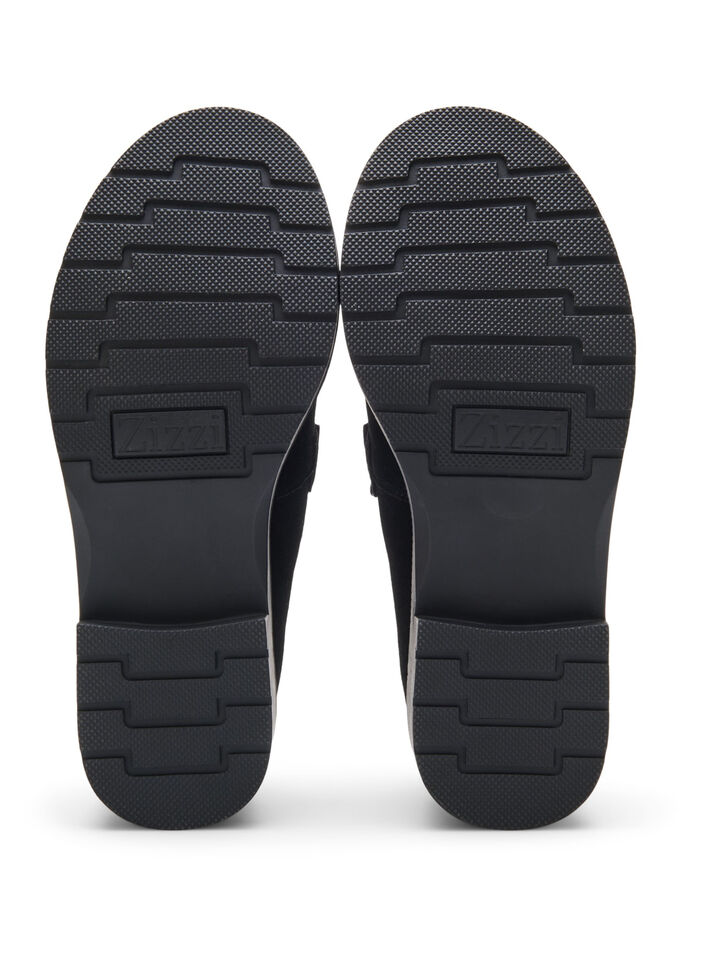 Loafers med bred passform, Black, Packshot image number 4