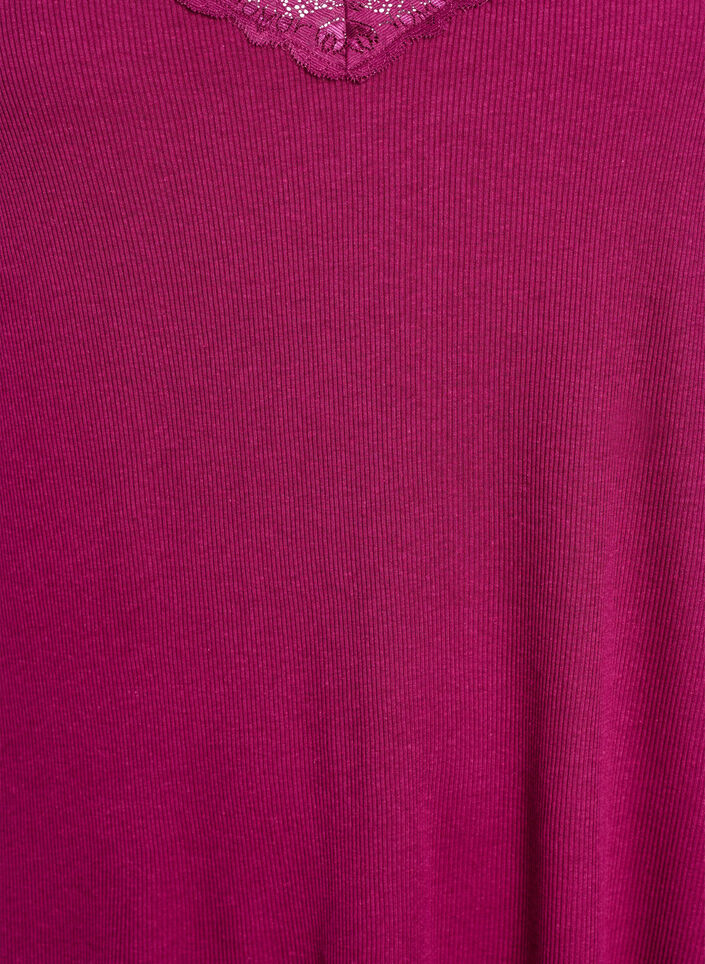 Nattlinne med spetskant, Lila, Packshot image number 2