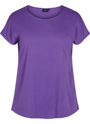 T-shirt i bomullsmix, Ultra Violet, Packshot image number 0