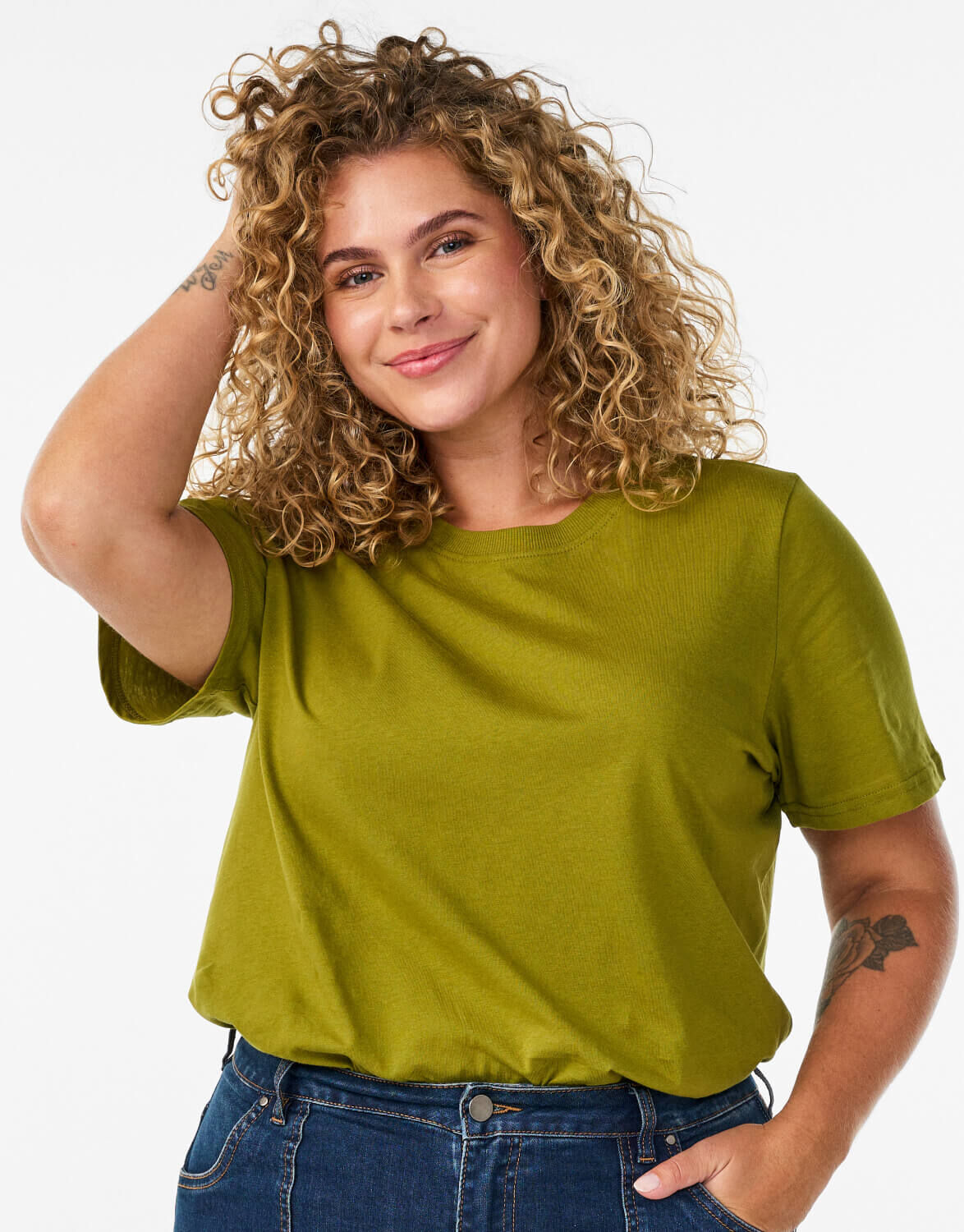 Vita t-shirts & toppar