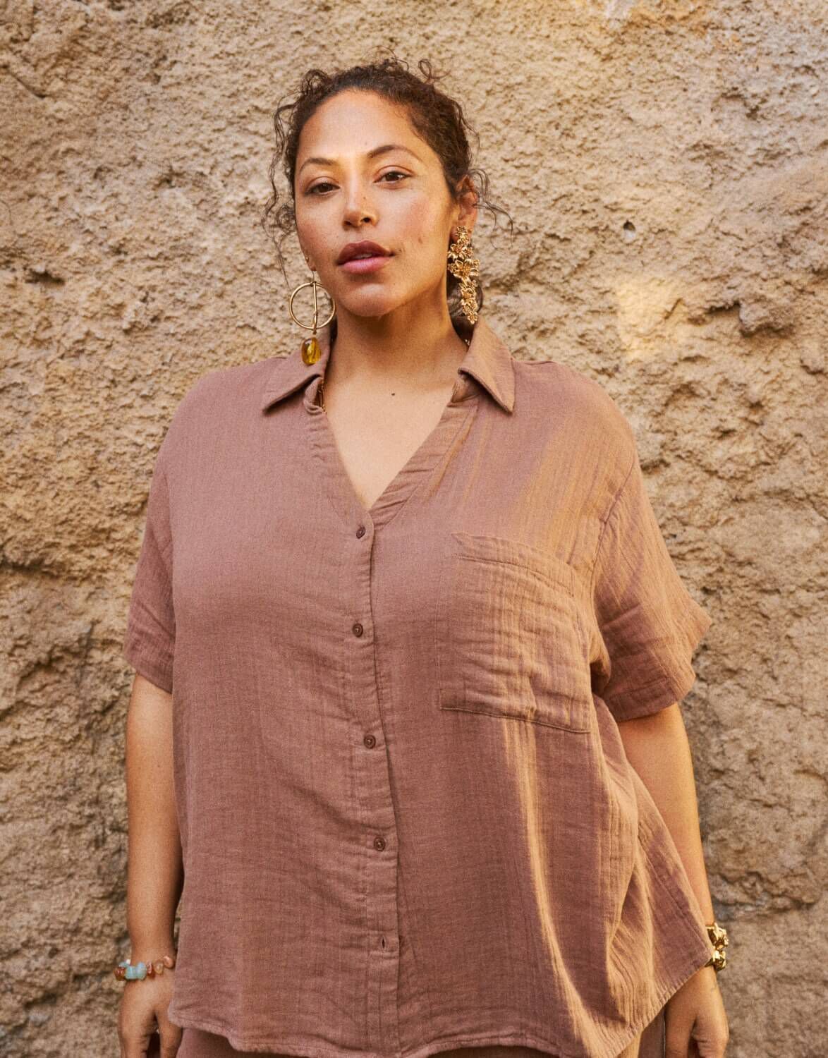 Rosa blusar & skjortor