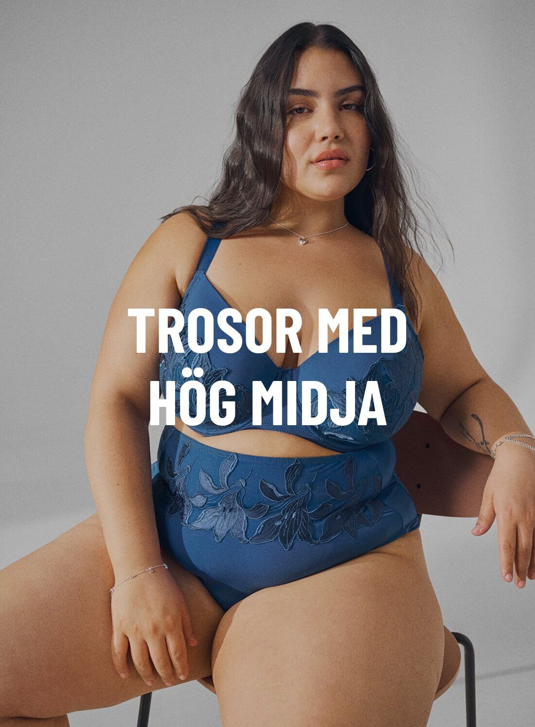 Trosor med h&ouml;g midja i stora storlekar f&ouml;r dam - Storlek 40-64 - Zizzi