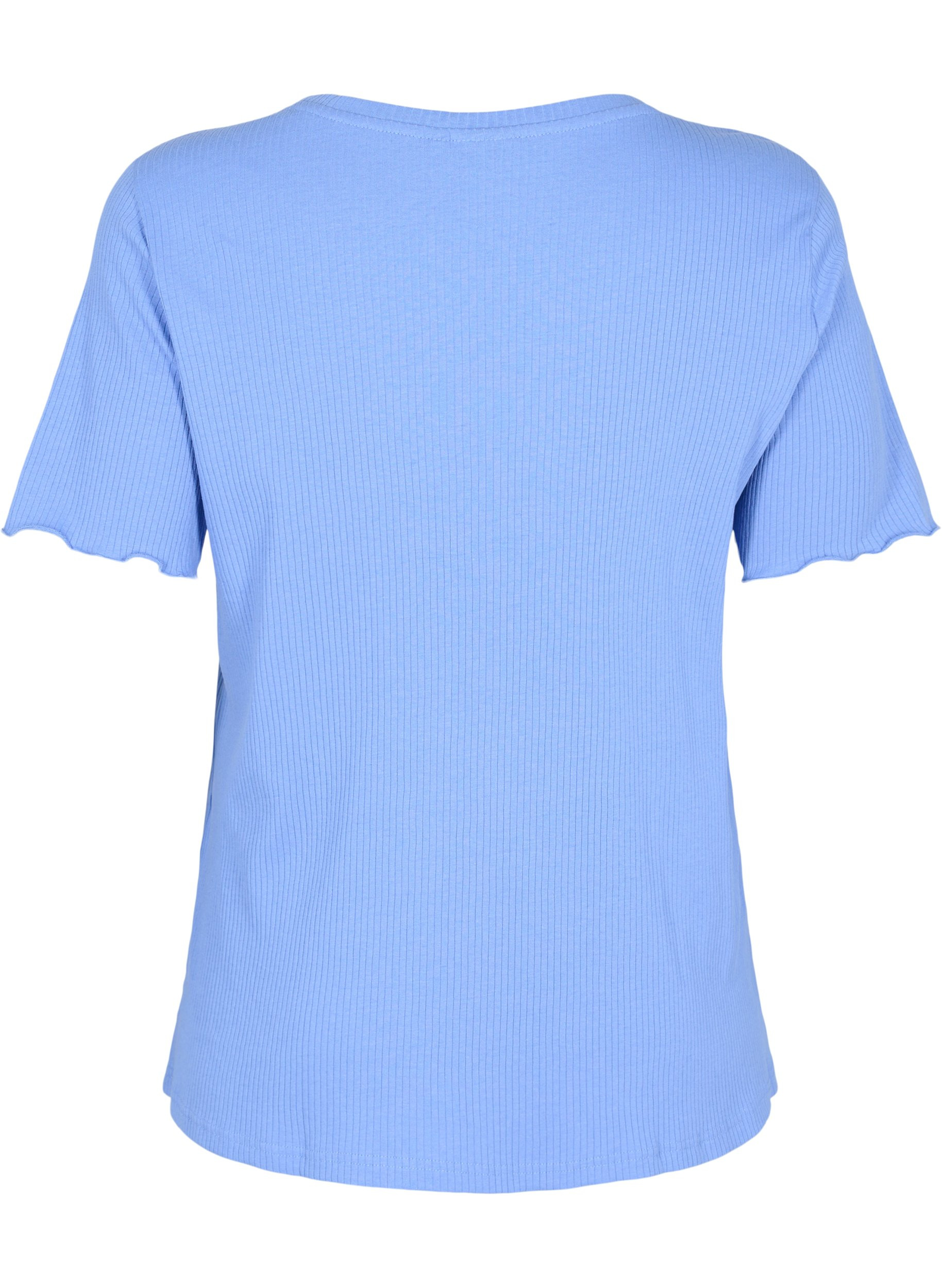 Ribbad t-shirt, Wedgewood, Packshot image number 1
