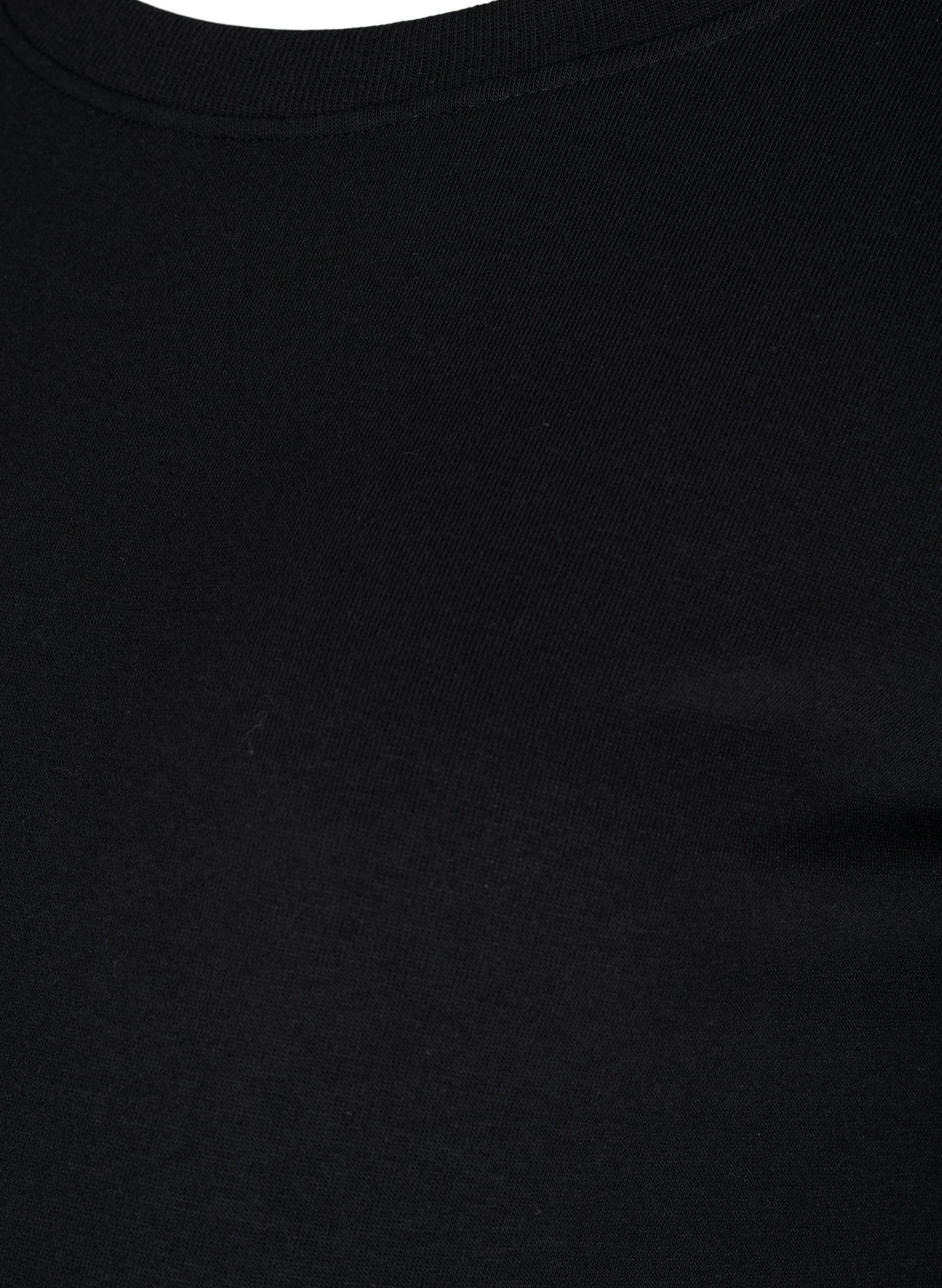 Gravidsweatshirt med ribbade kanter, Black, Packshot image number 2