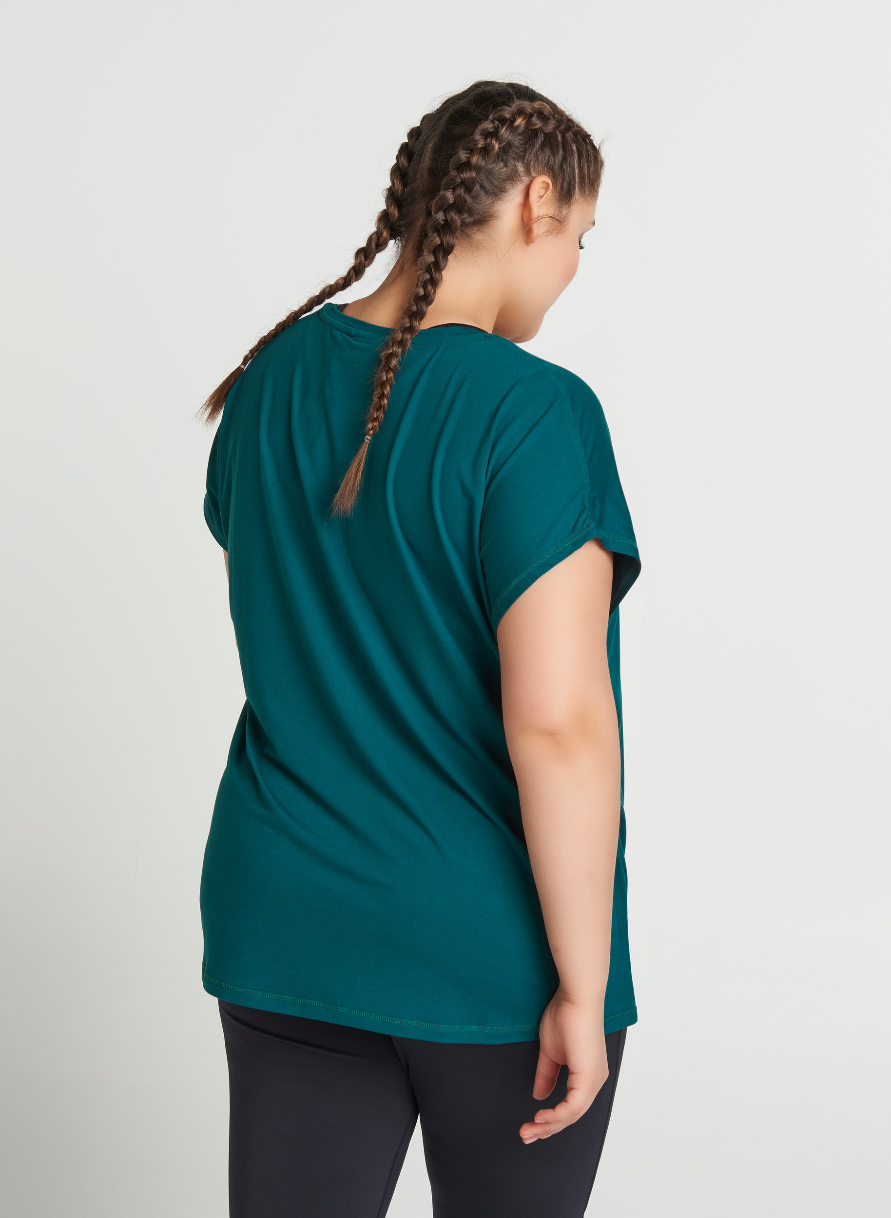 T-shirt, Deep Teal, Model