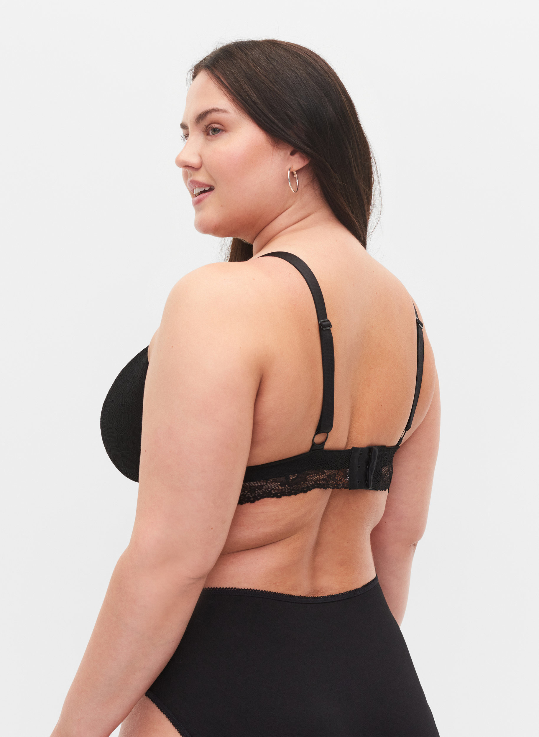 Bh med snördetaljer, Black, Model