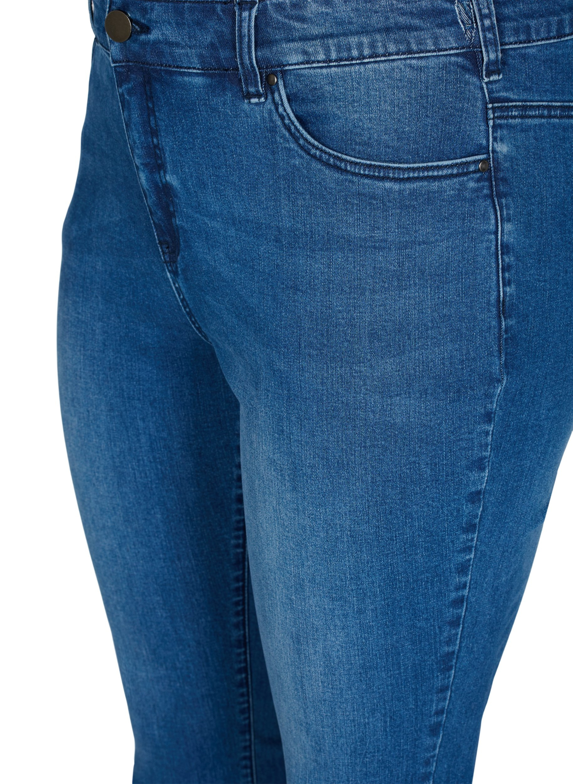 Super slim Amy jeans med rosett, Dark blue, Packshot image number 2