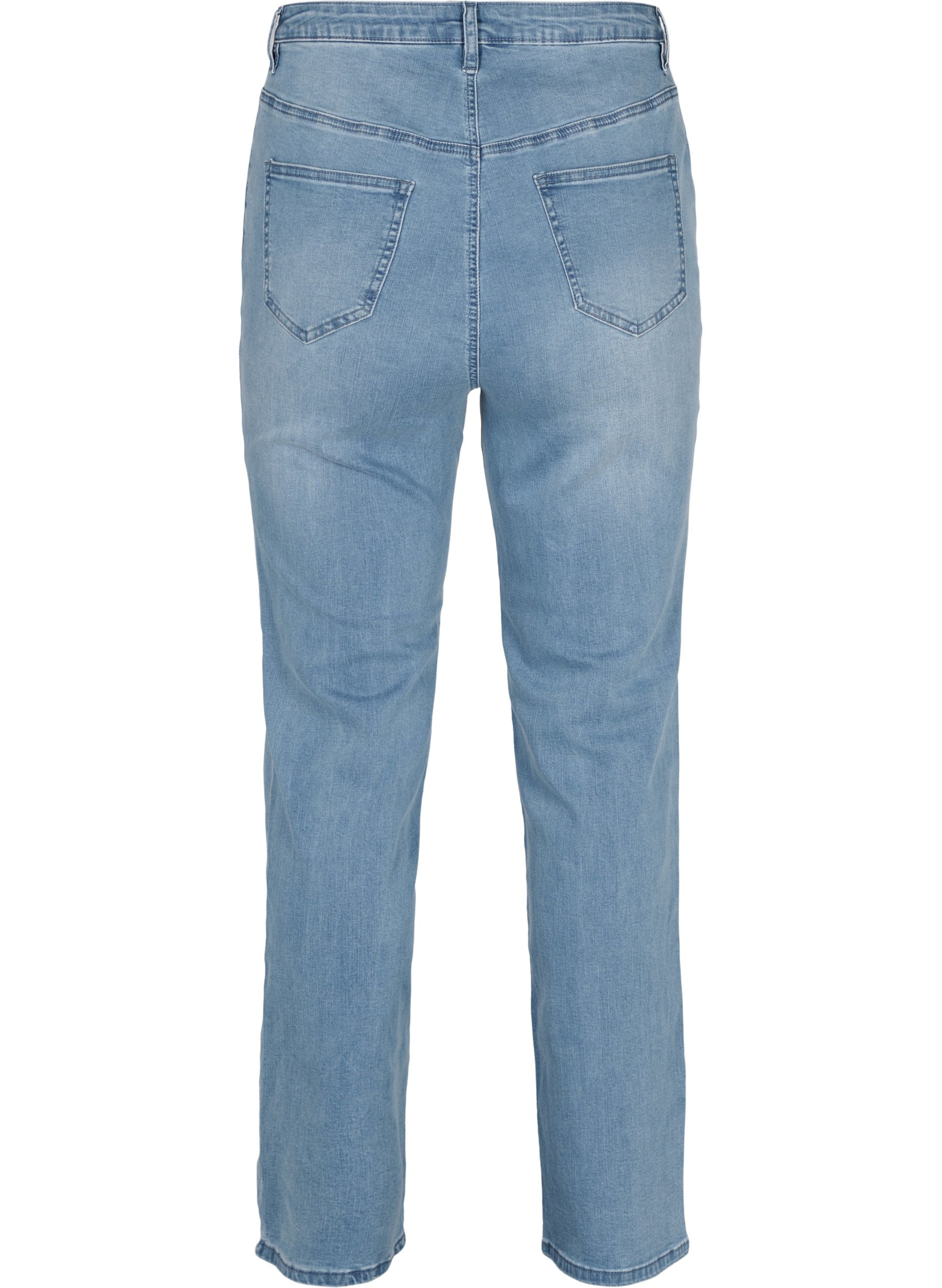 Jeans med extra hög midja, Light blue, Packshot image number 1