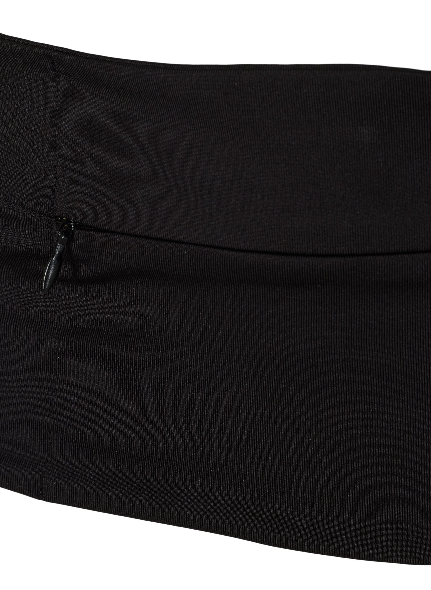 Löparbälte med fickor och dragkedjor, Black, Packshot image number 2