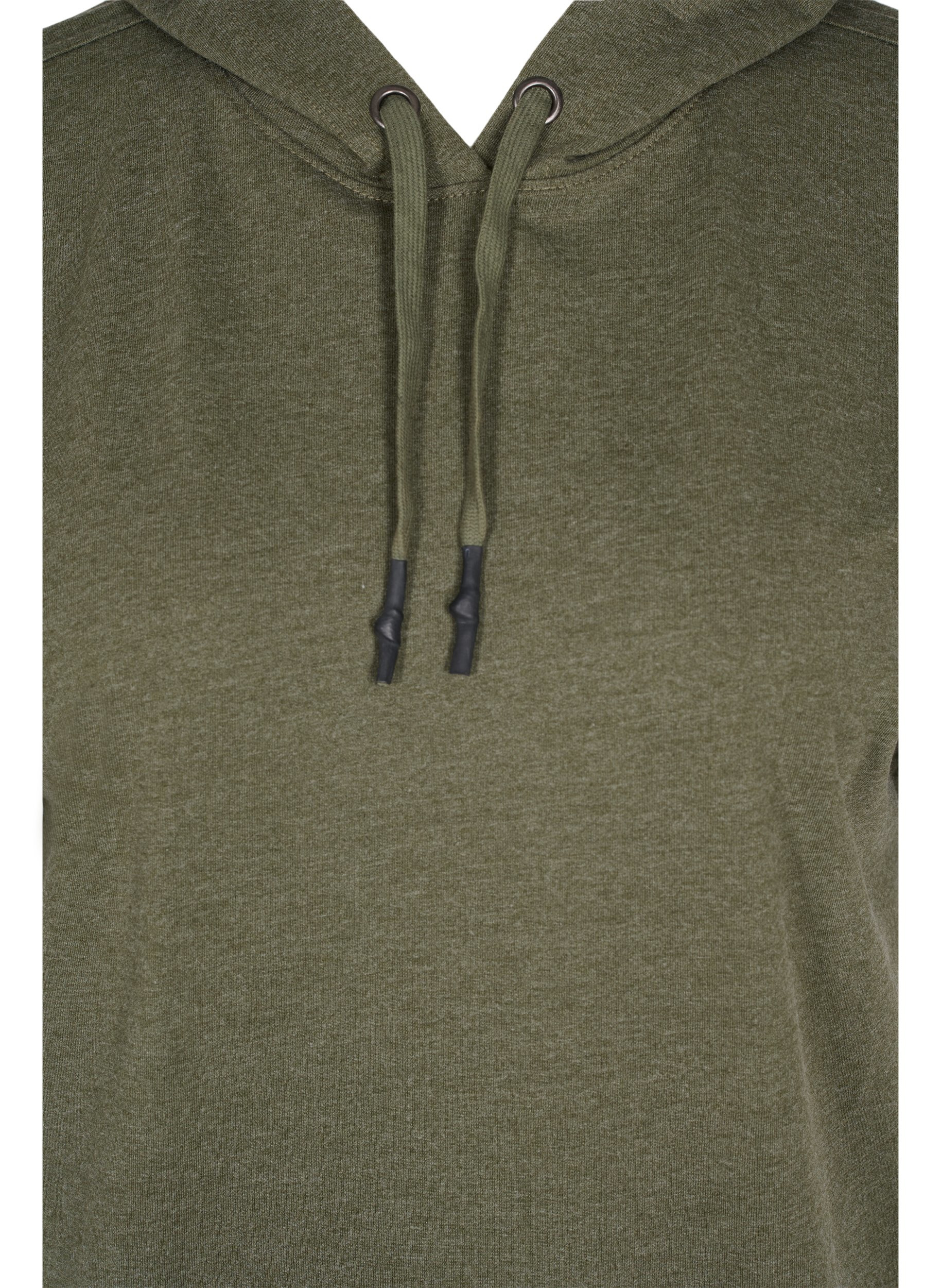 Sweatshirtklänning med huva och korta ärmar, Forest Night, Packshot image number 2