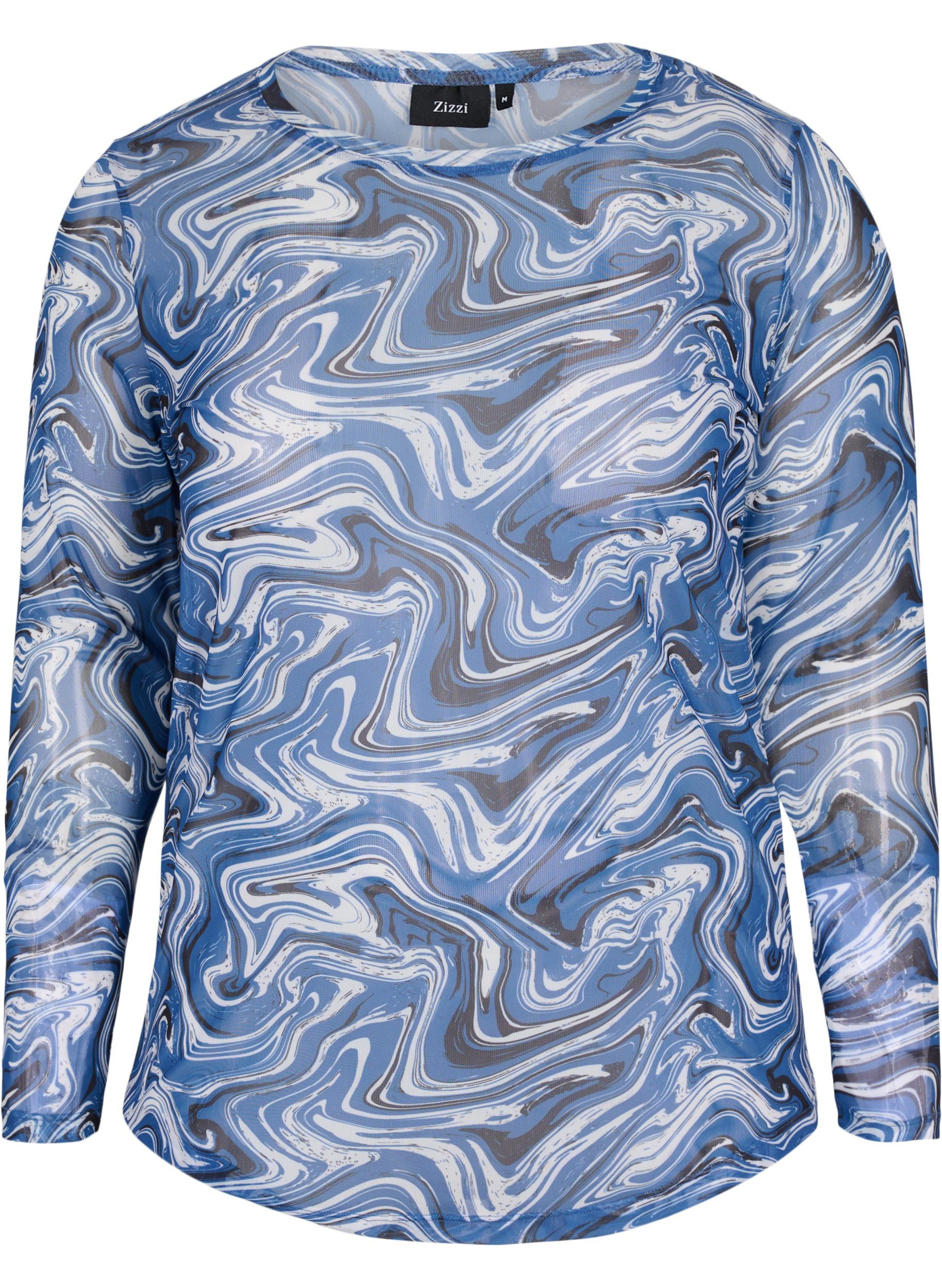 Mesh-tröja med tryck, Night Sky, Packshot image number 0