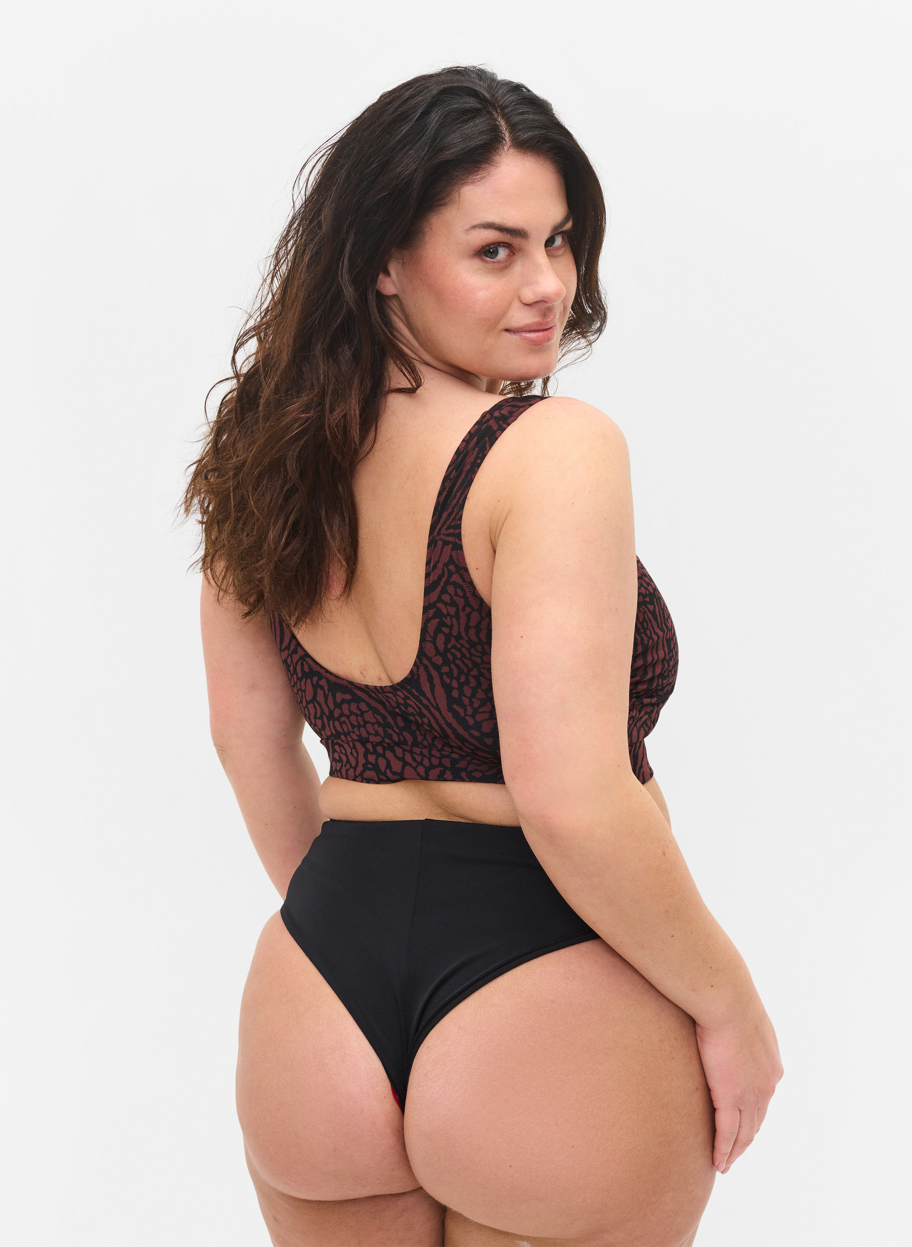 Bikinitrosor med normal midja, Black, Model