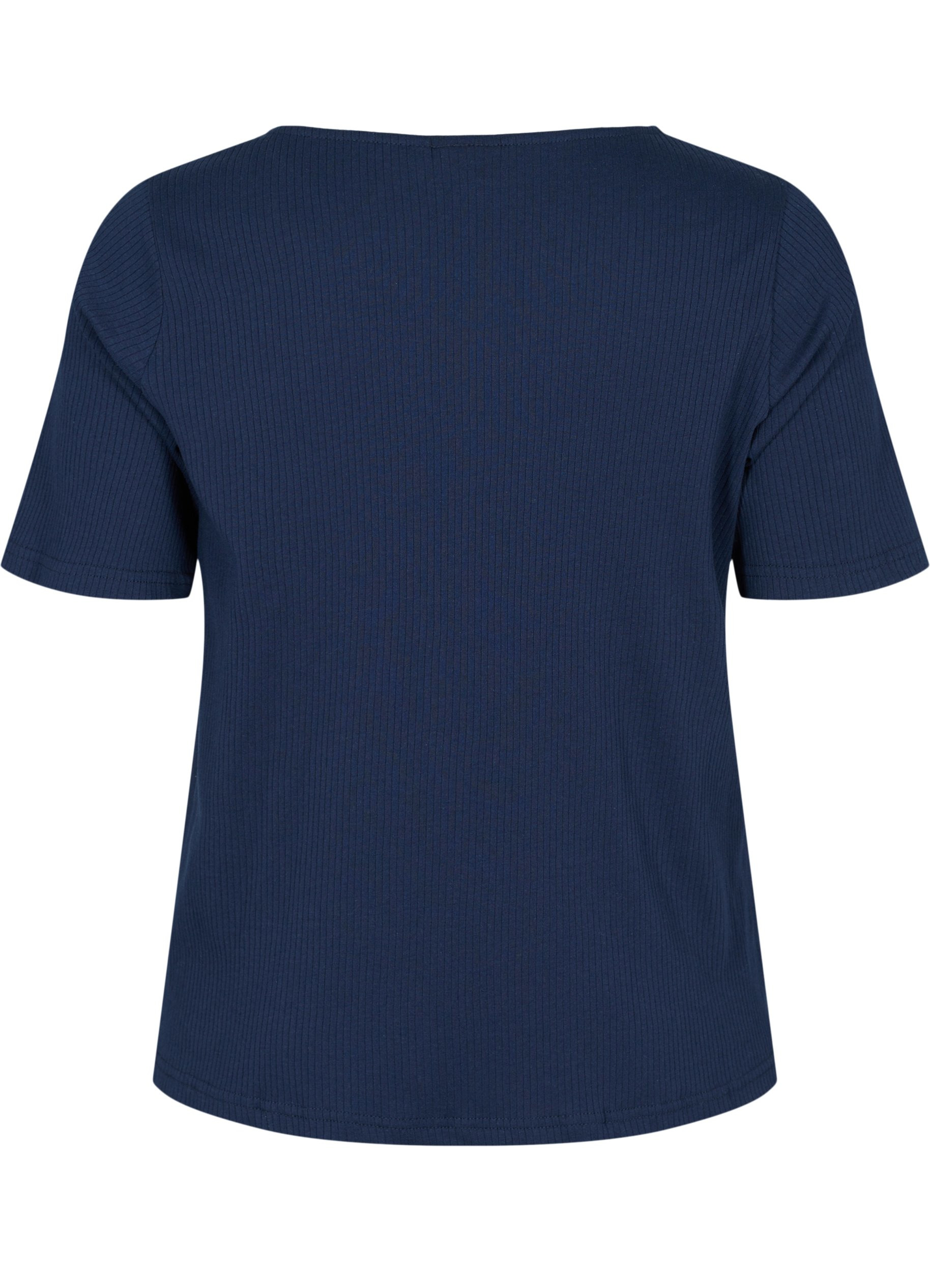 T-shirt med knappar, Navy Blazer, Packshot image number 1