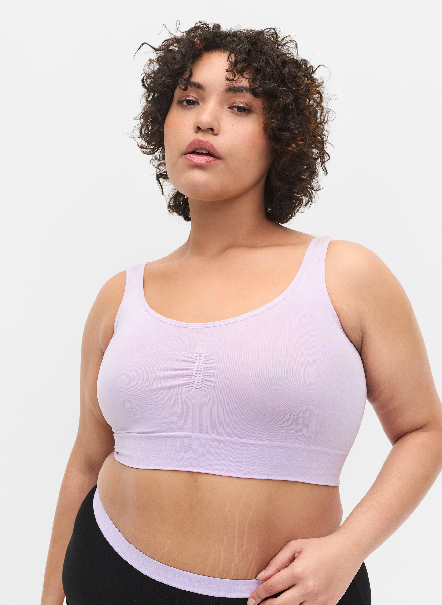 Seamless bh med stretch, Pastel Lilac, Model image number 0