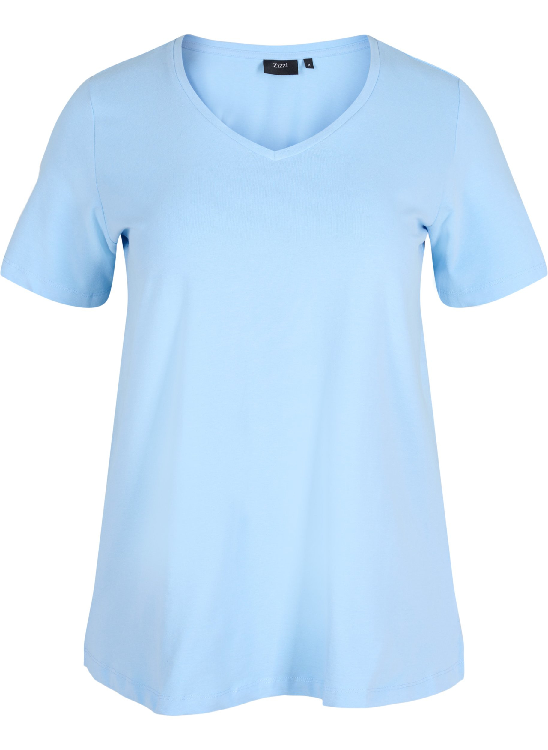 Basis t-shirt, Chambray Blue, Packshot image number 0