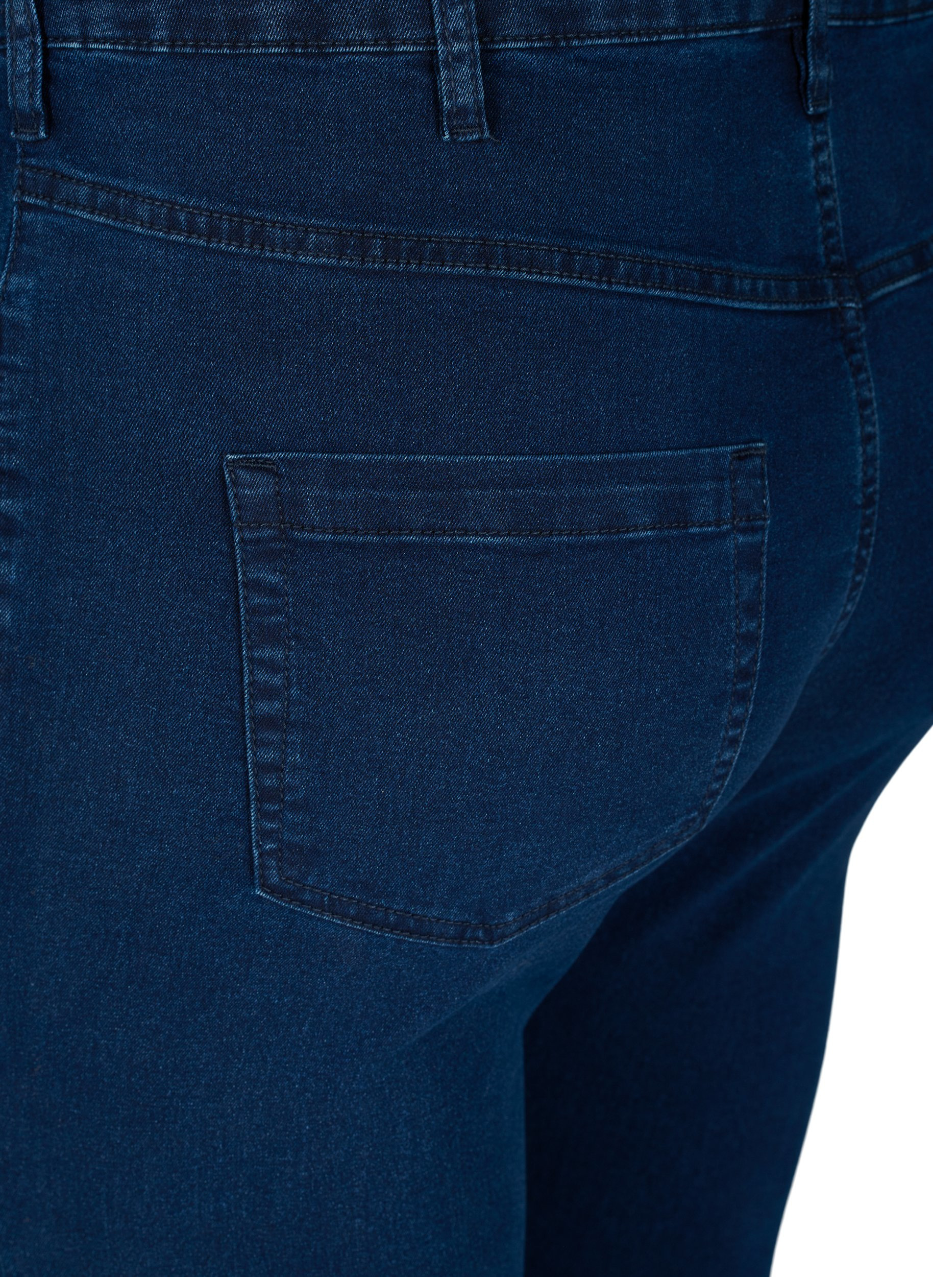 Super slim Amy jeans med hög midja, Dark blue, Packshot image number 3