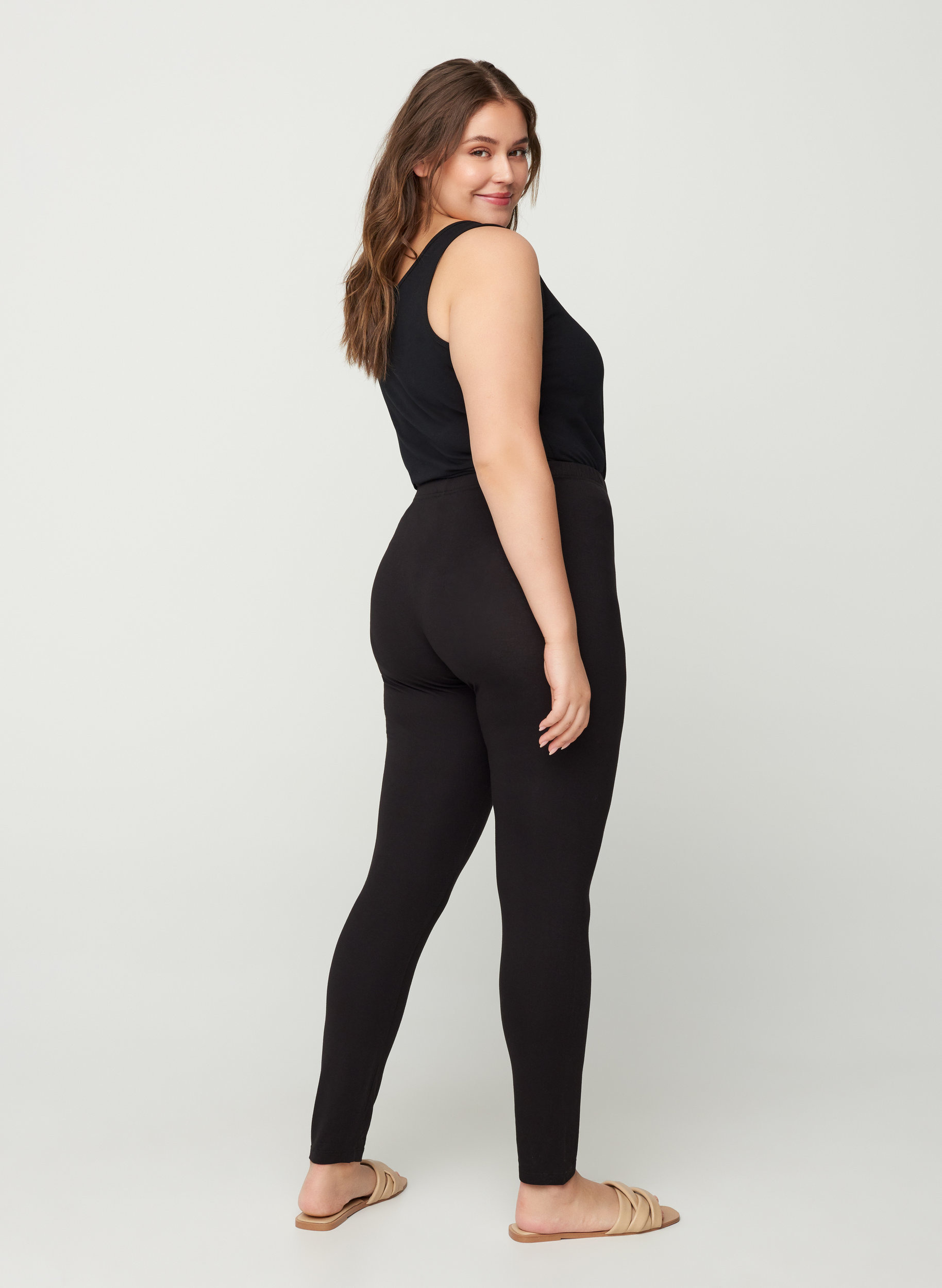Långa basleggings, Black, Model