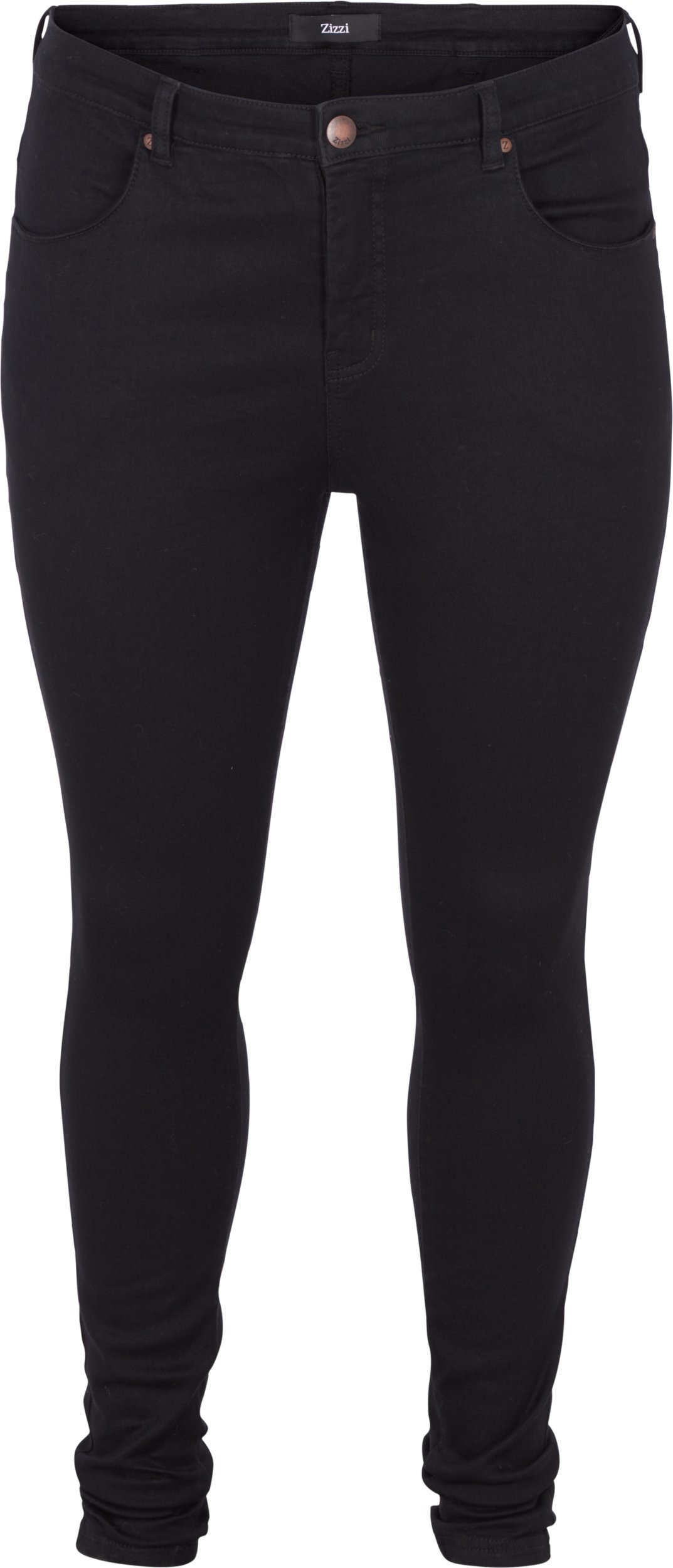 Super slim Amy jeans med hög midj, Black, Packshot image number 0