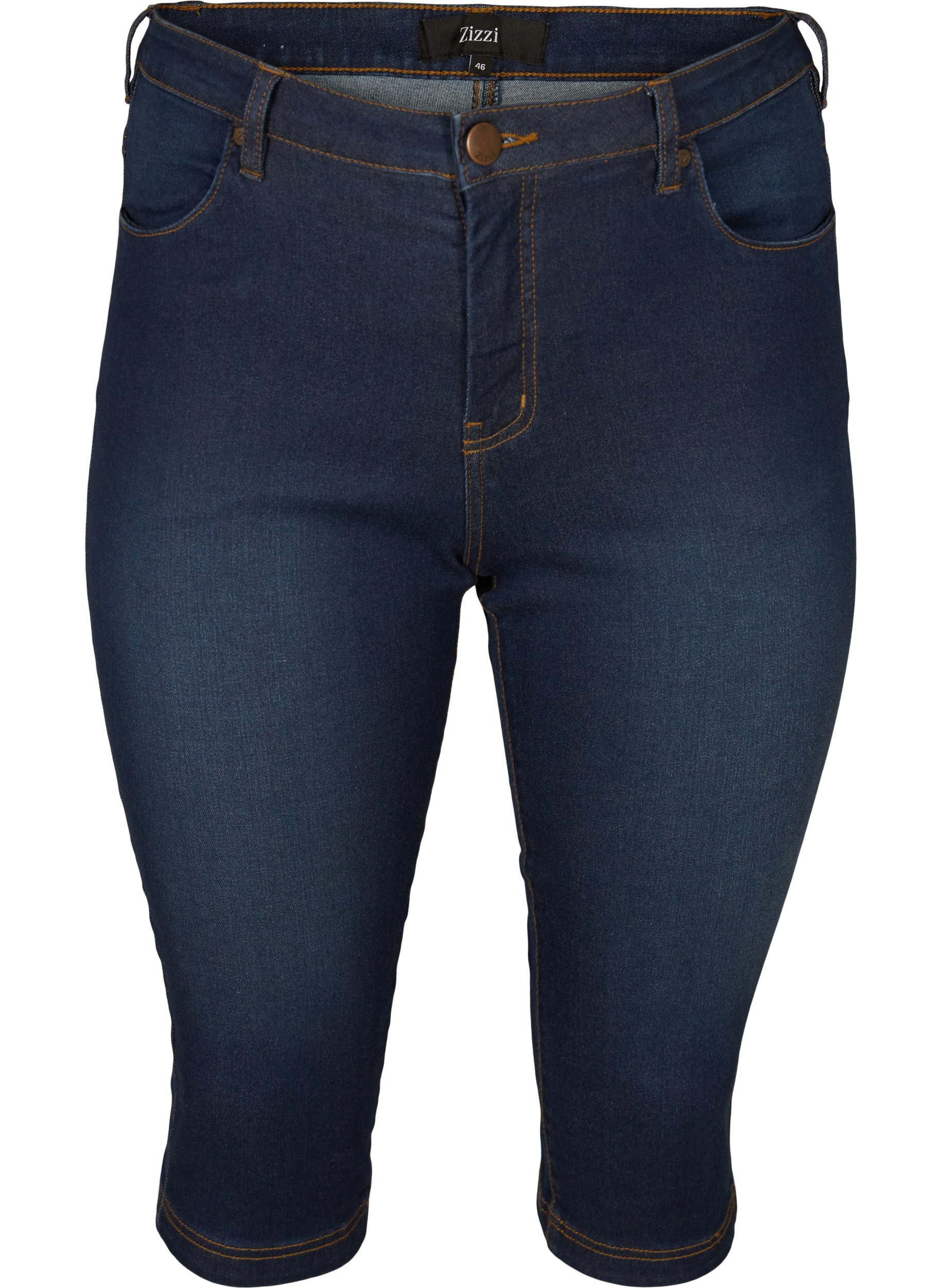 Slim fit Emily capri-jeans, Blue denim