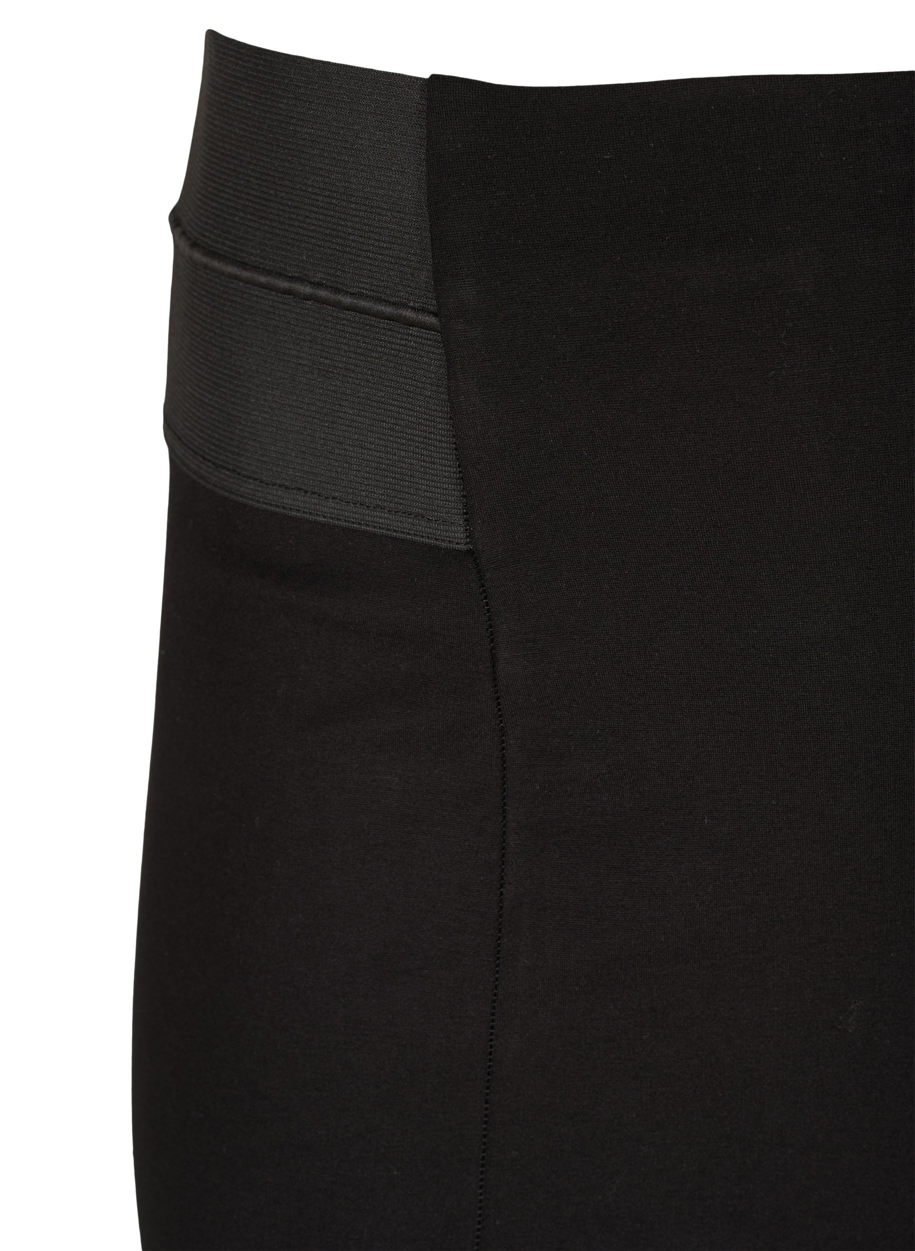Kroppsnära kjol med resår i midjan, Black, Packshot image number 2