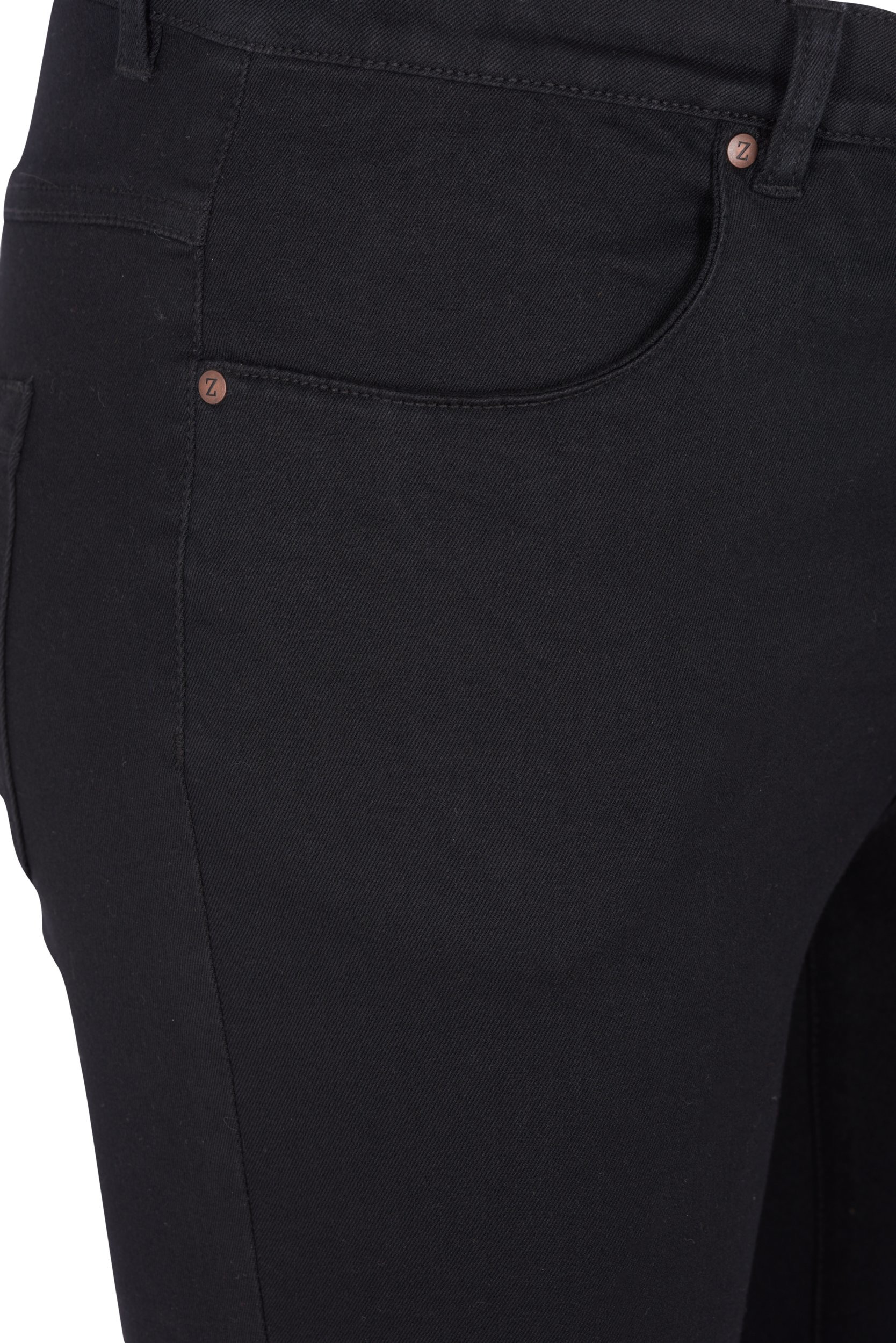 Super slim Amy jeans med hög midj, Black, Packshot image number 2