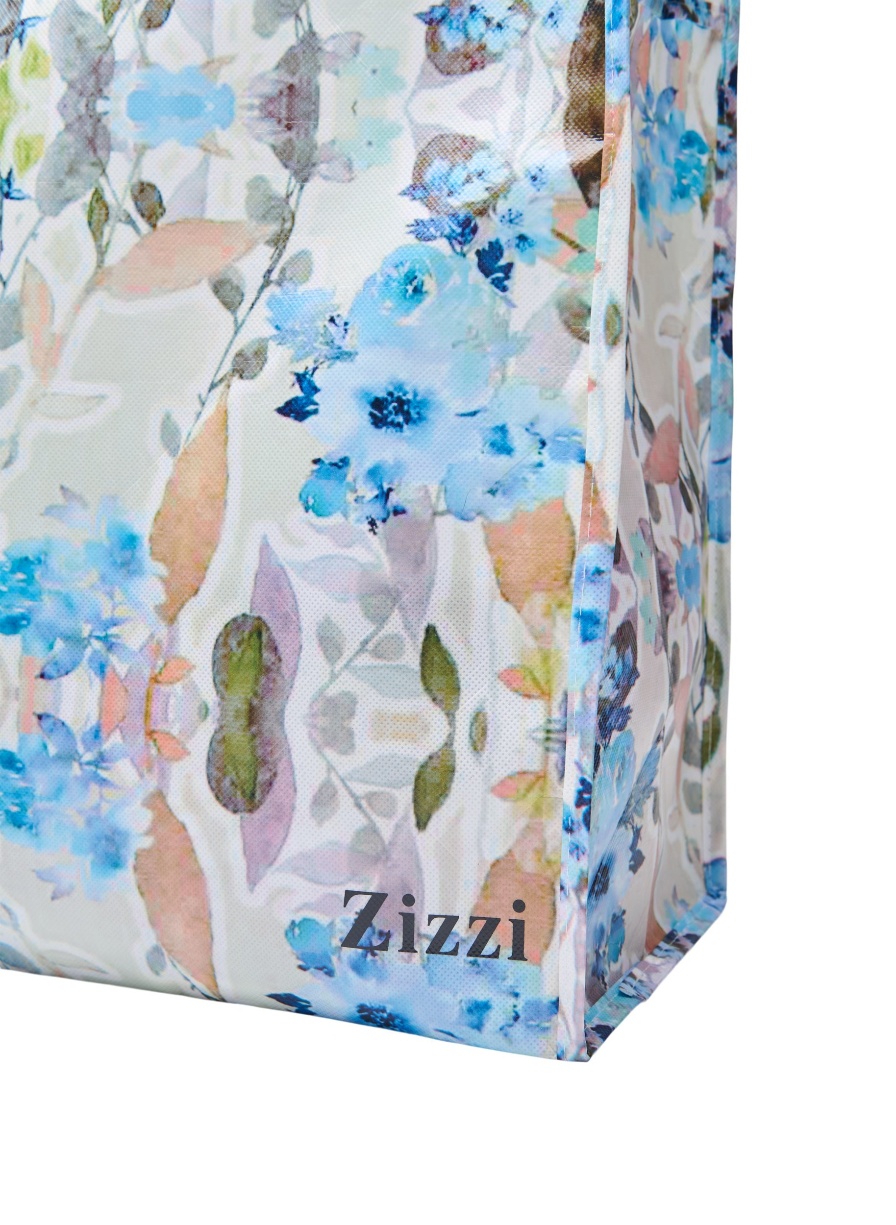 Shoppingväska med dragkedja, Humus Flower AOP, Packshot image number 2
