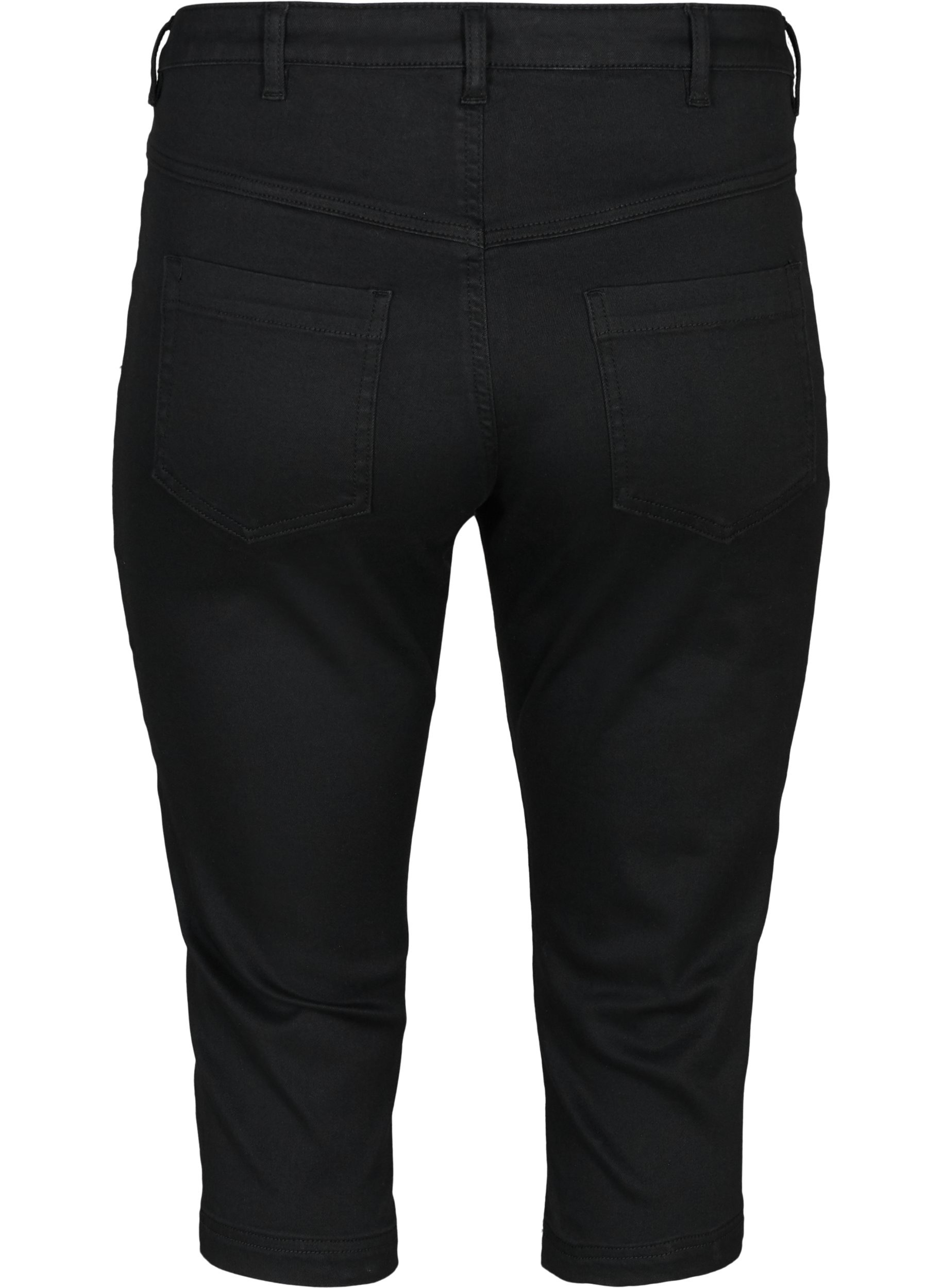Slim fit Emily capri-jeans, Black, Packshot image number 1
