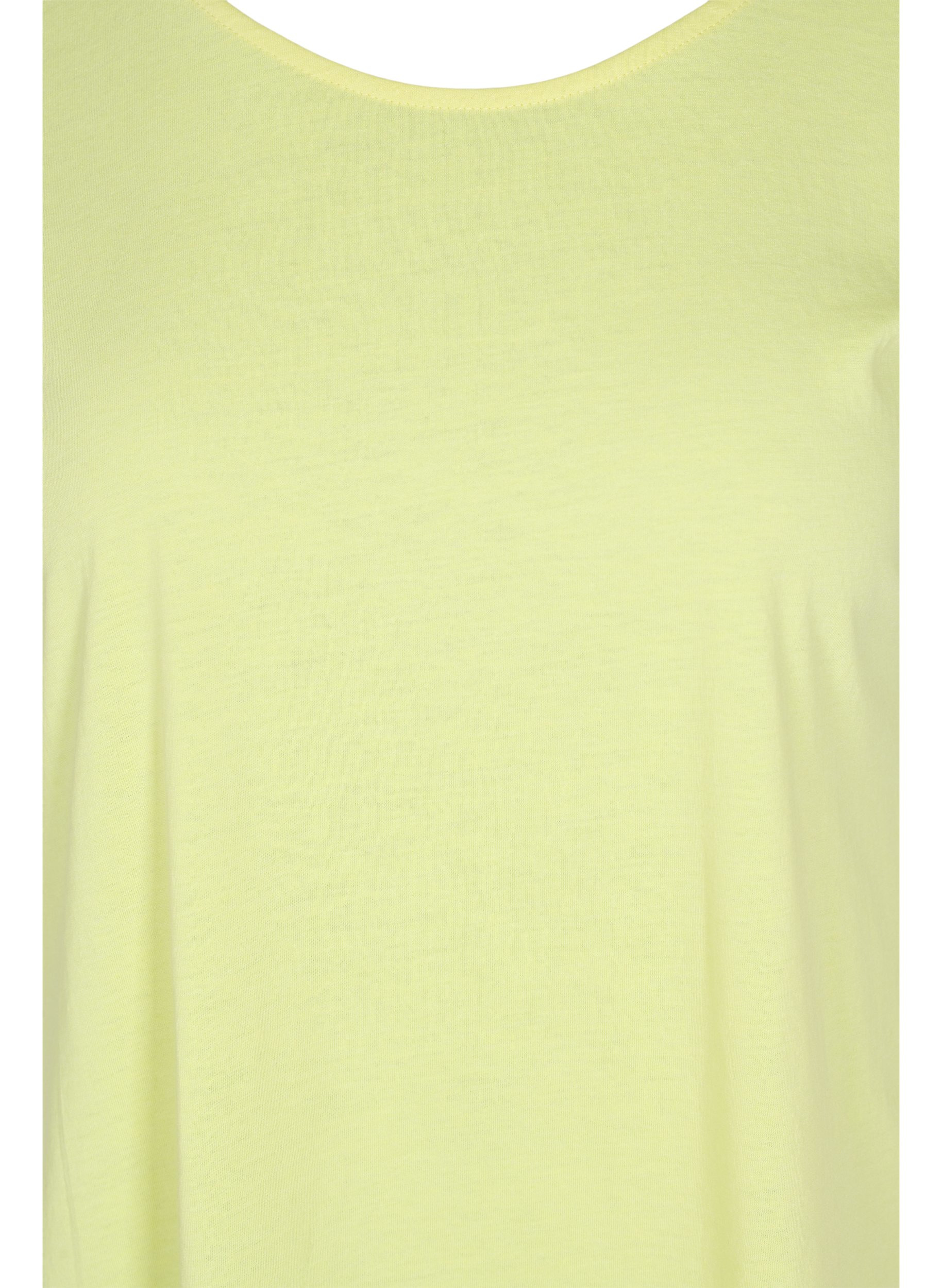 T-shirt i bomullsmix, Pale Banana, Packshot image number 2
