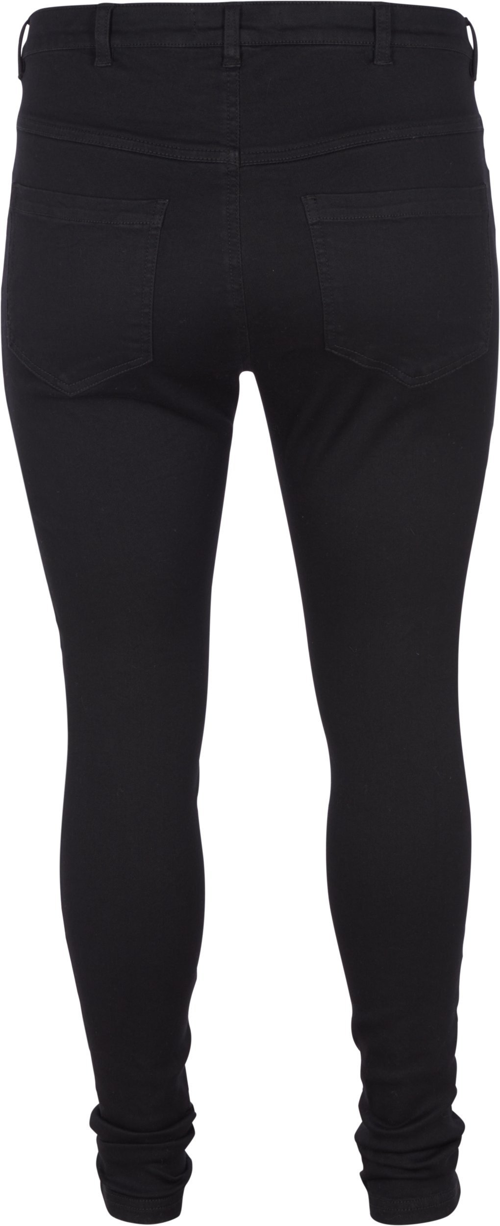 Super slim Amy jeans med hög midj, Black, Packshot image number 1