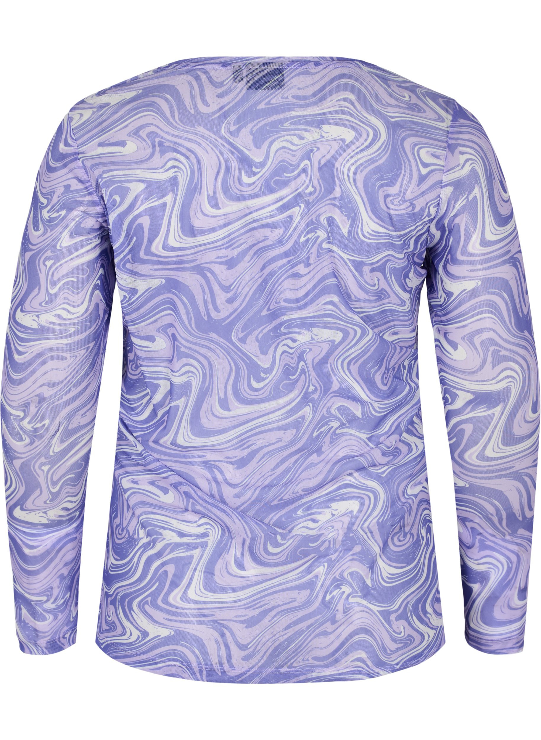 Mesh-tröja med tryck, Lilac, Packshot image number 1