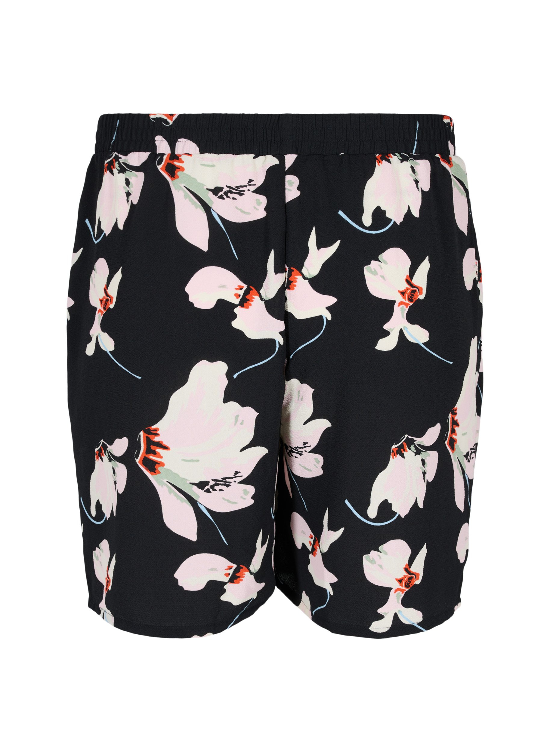 Mönstrade shorts med fickor, Big Flower AOP, Packshot image number 1