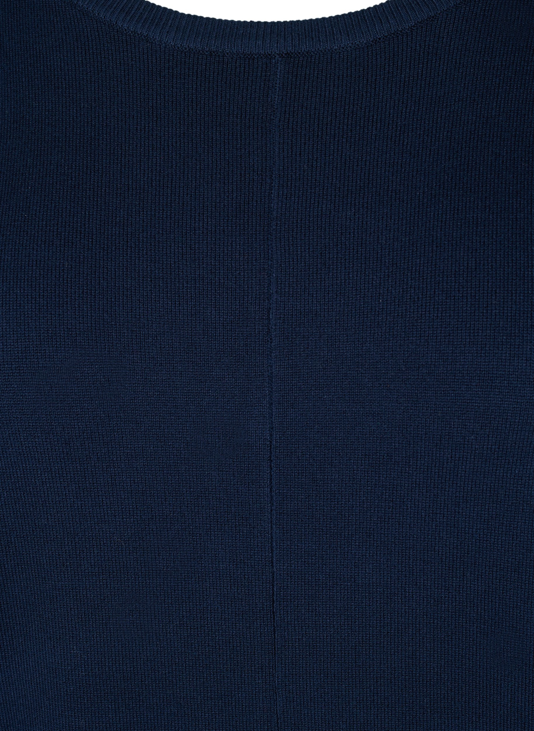 Stickad blus, Navy Blazer, Packshot image number 2