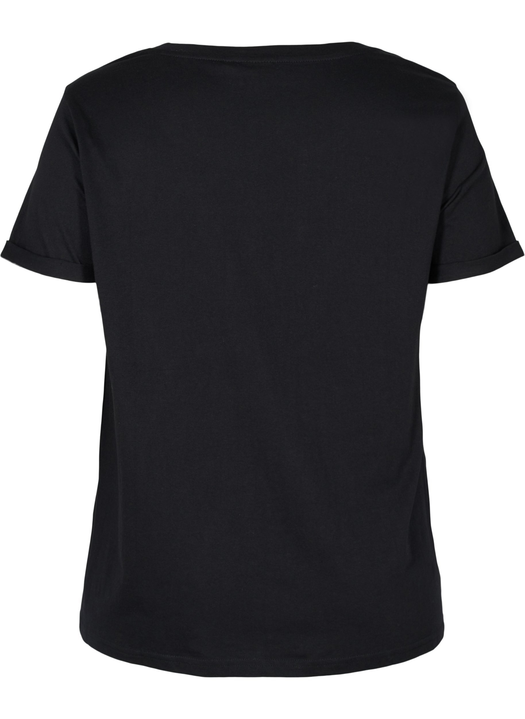  T-shirt till träning med print, Black Gradiant, Packshot image number 1