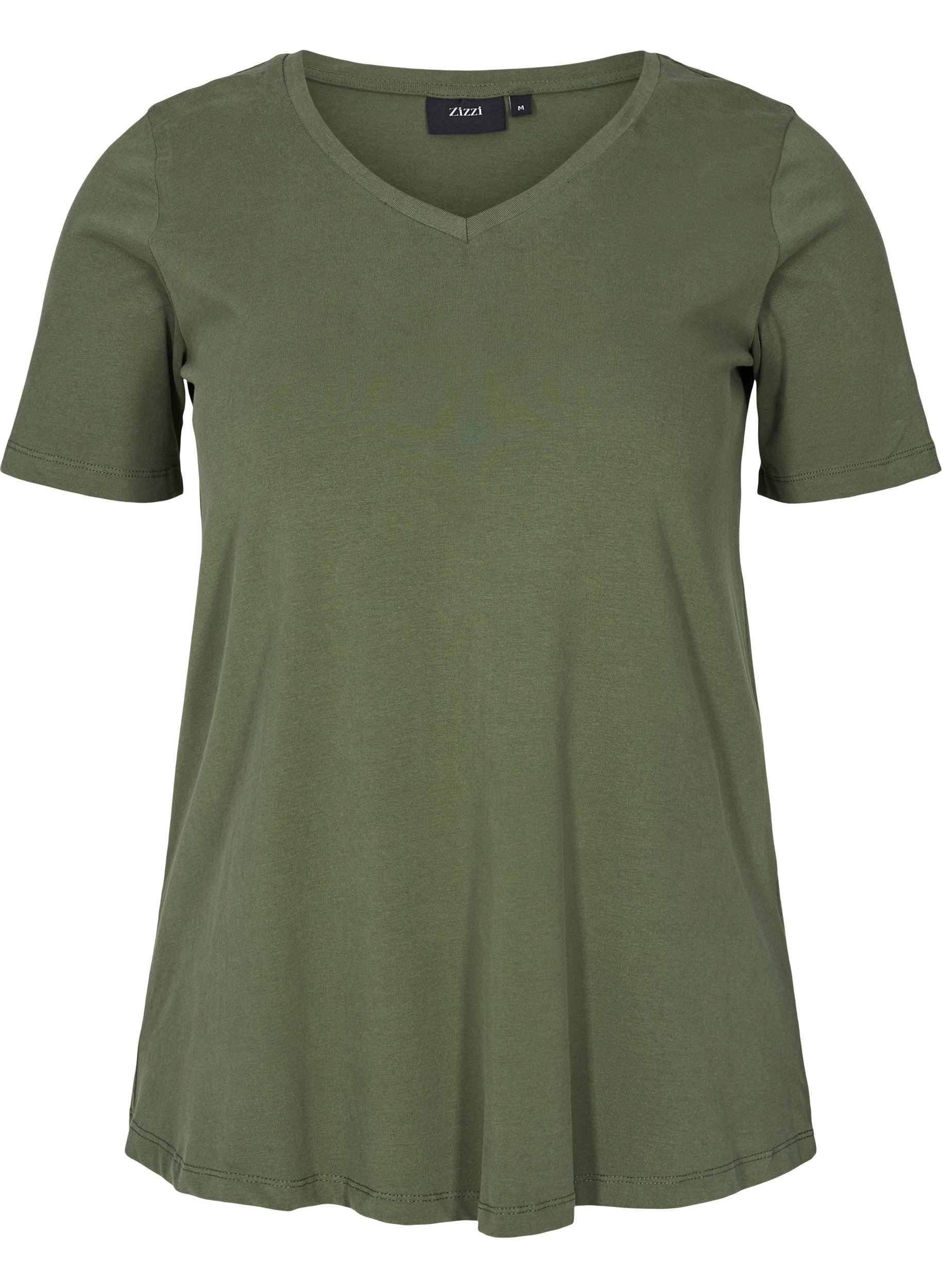 Basis t-shirt, Thyme, Packshot image number 0