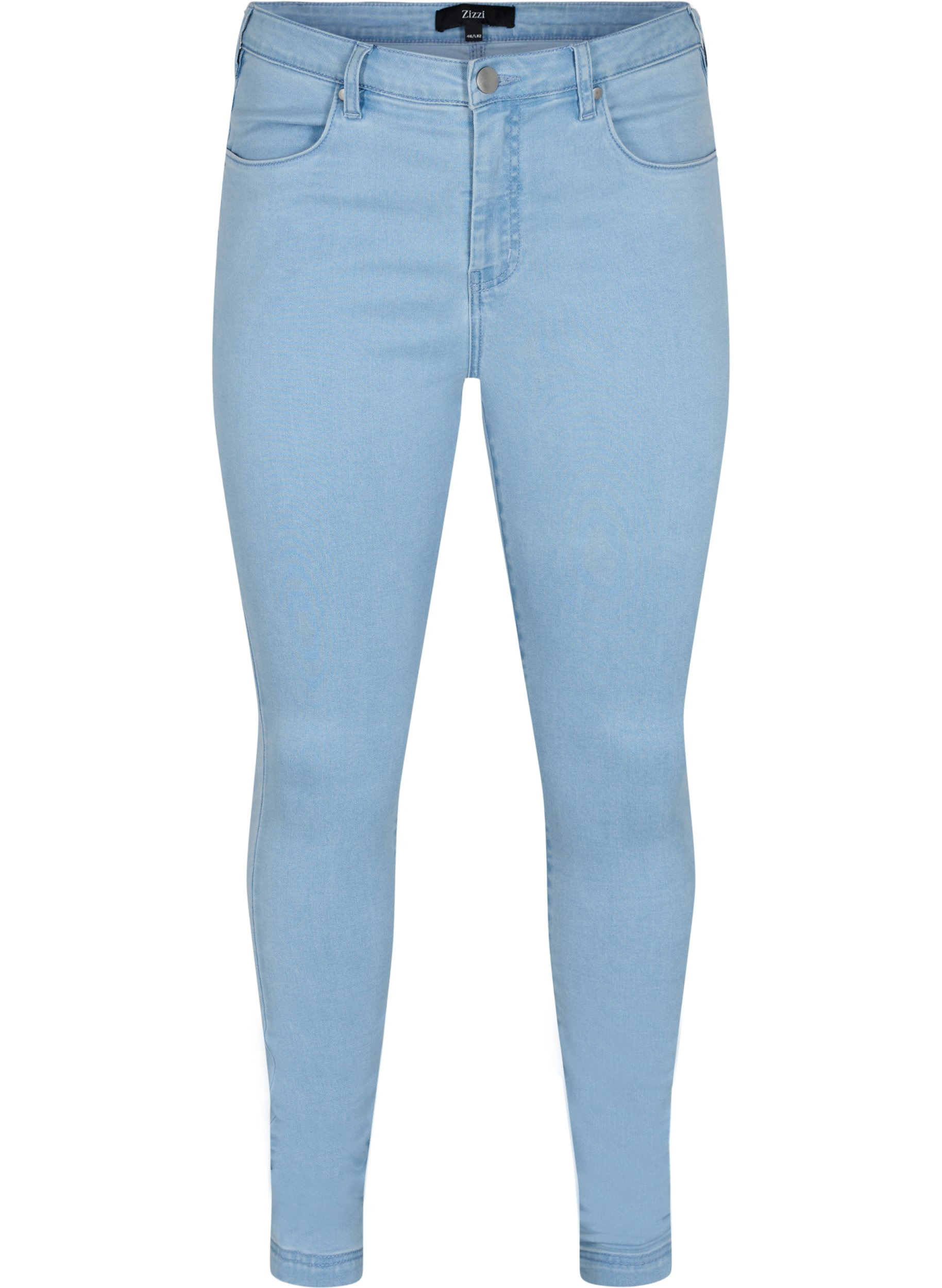 Super slim Amy jeans med hög midj, Ex Lt Blue, Packshot image number 0