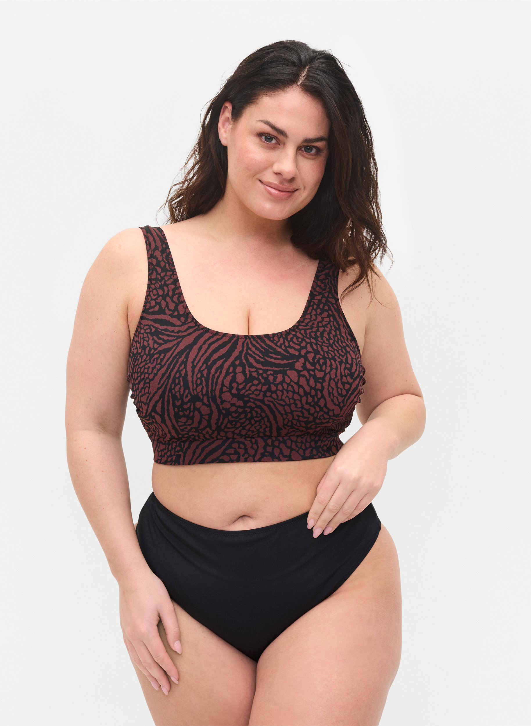 Bikinitrosor med normal midja, Black, Model