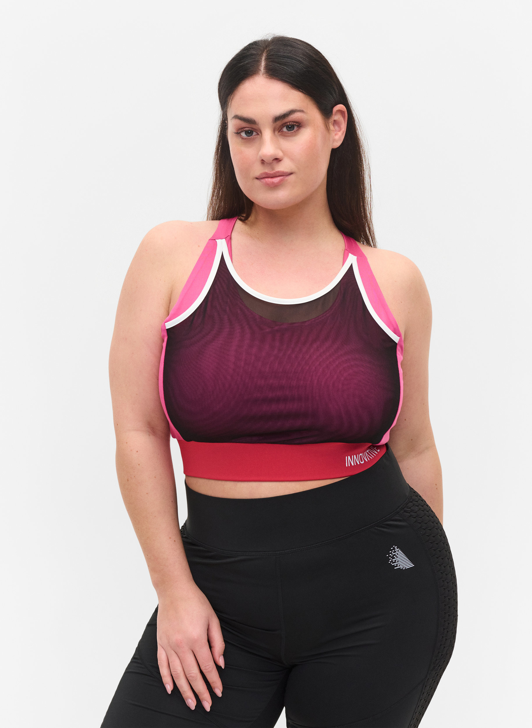 Sport-bh med mesh, Fuchsia Purple, Model