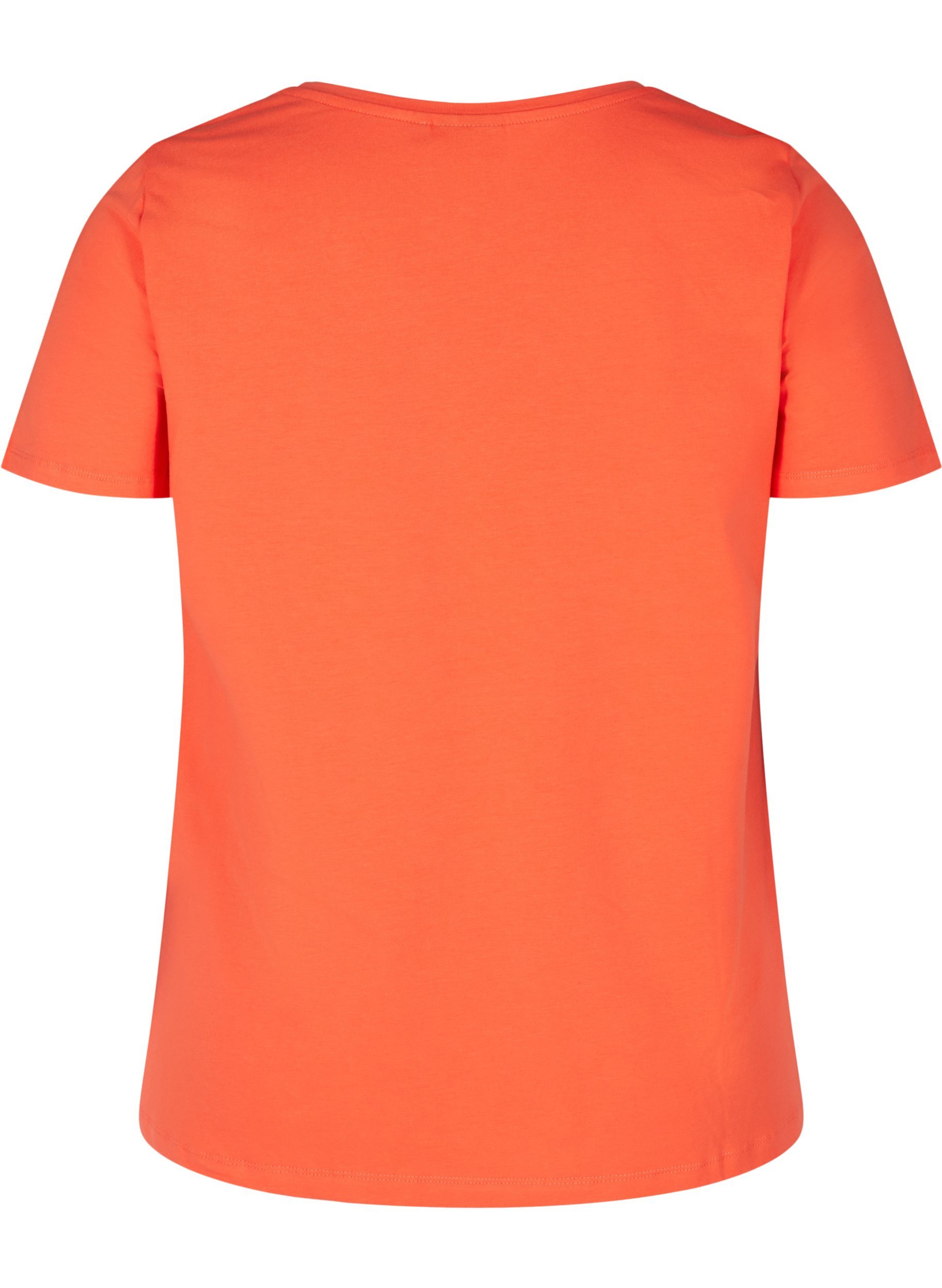 Basis t-shirt, Living Coral, Packshot image number 1