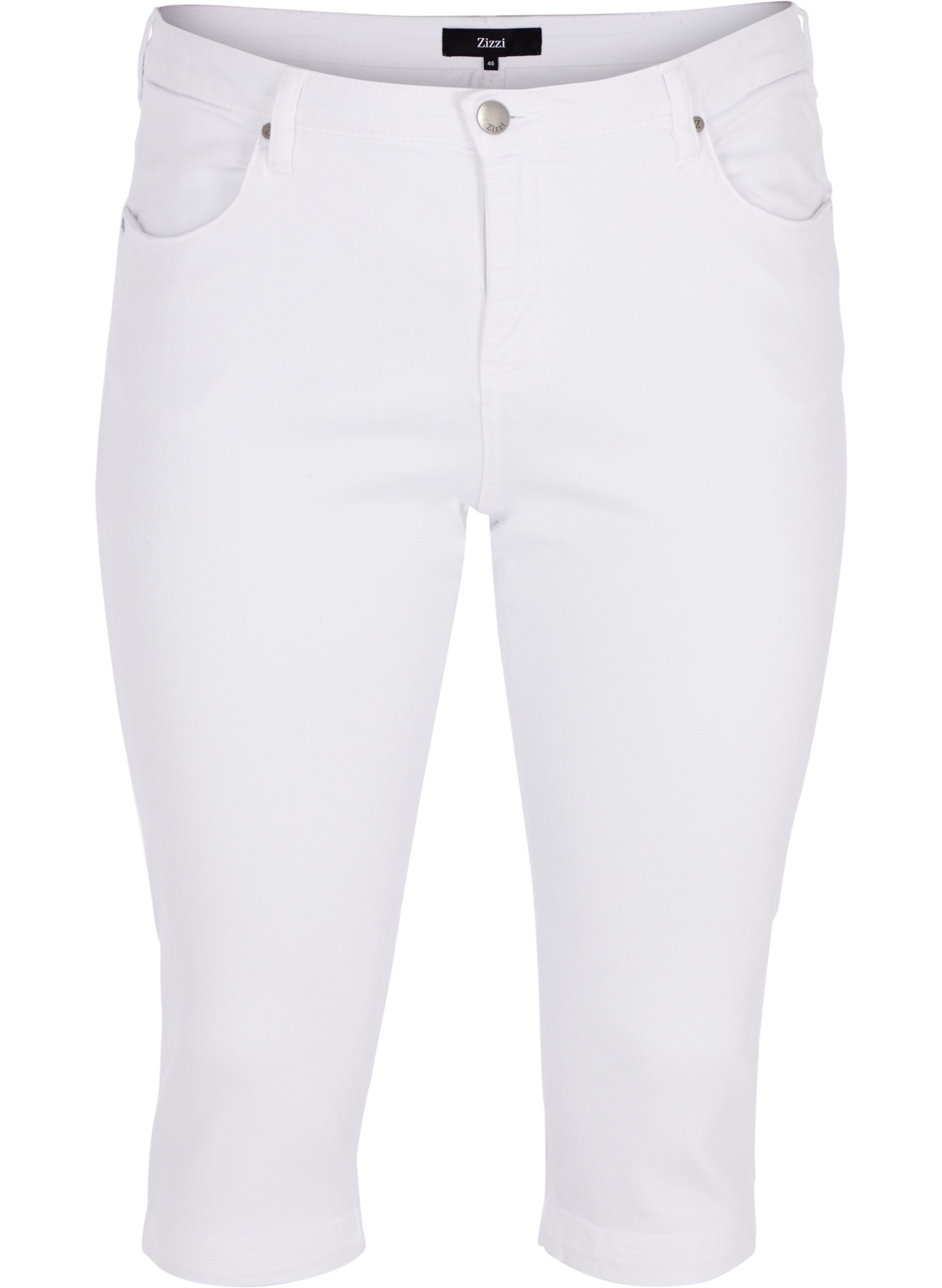 Slim fit Emily capri-jeans, Bright White, Packshot image number 0